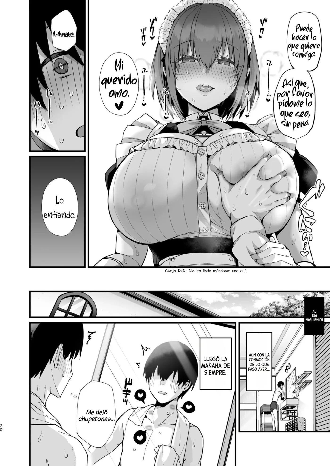 Love Maid -Yasashikute Amaama na Kyonyuu Ero Maid San to SEX Shimakuru Ohanashi-｜Love Maid -La hstoria de cómo tuve mucho sexo con mi mexy súper amante maid de grandes tetas- capítulo 1 página 30