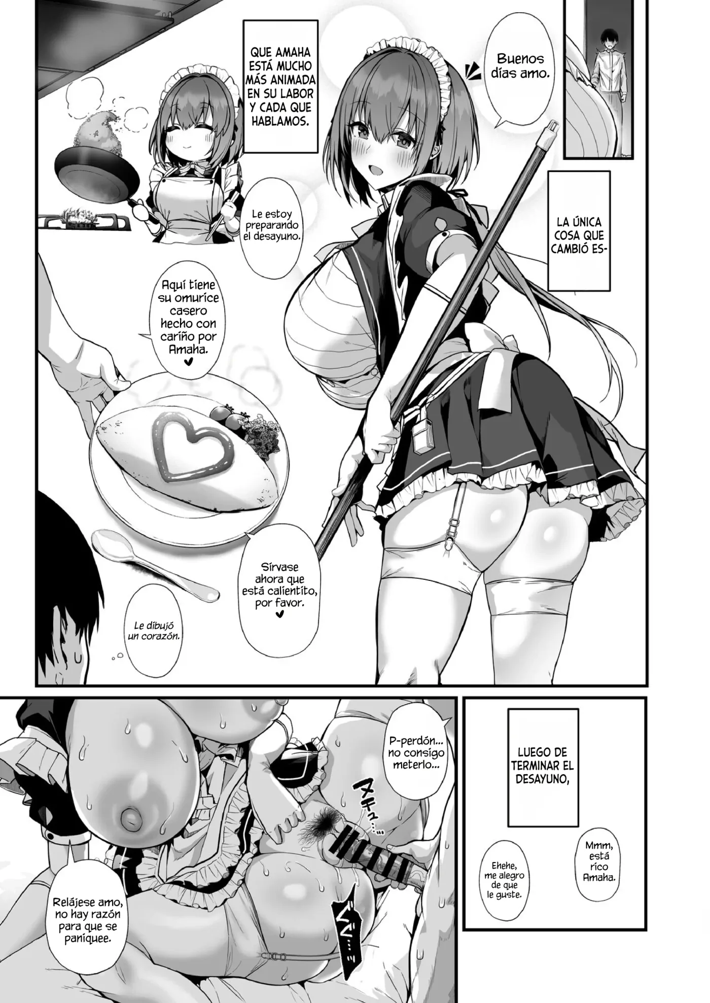 Love Maid -Yasashikute Amaama na Kyonyuu Ero Maid San to SEX Shimakuru Ohanashi-｜Love Maid -La hstoria de cómo tuve mucho sexo con mi mexy súper amante maid de grandes tetas- capítulo 1 página 31