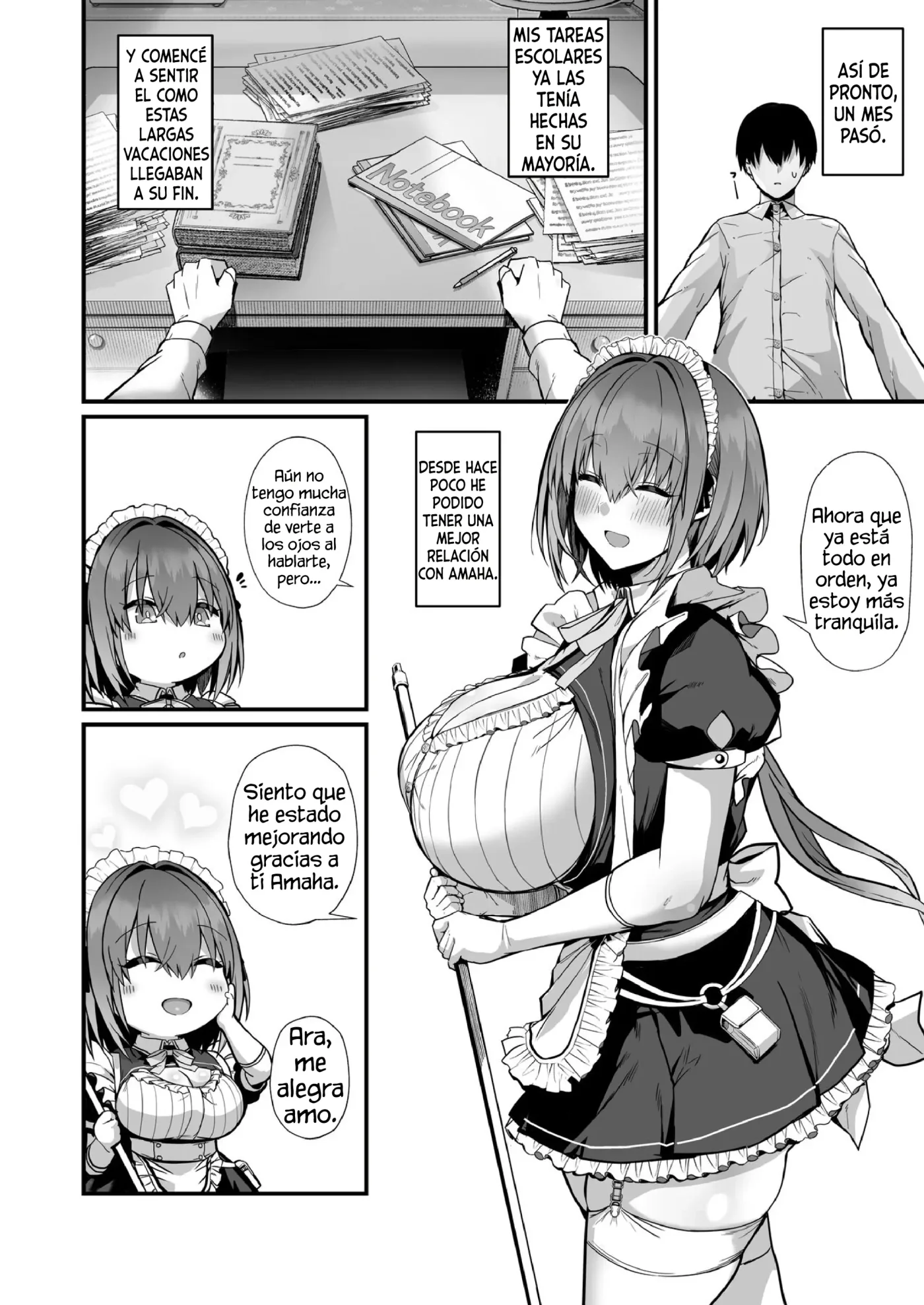 Love Maid -Yasashikute Amaama na Kyonyuu Ero Maid San to SEX Shimakuru Ohanashi-｜Love Maid -La hstoria de cómo tuve mucho sexo con mi mexy súper amante maid de grandes tetas- capítulo 1 página 42
