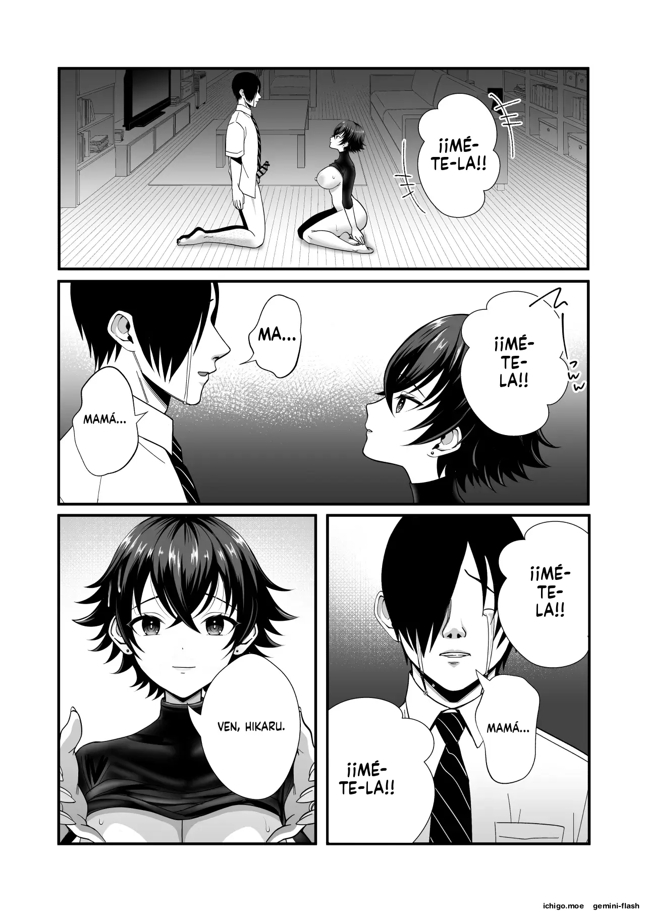 12-Nenkan Chinpo Tachishiteta Shin Mama ga Musuko no Doukyuusei ni Netorare (Spanish) MTL capítulo 1 página 37