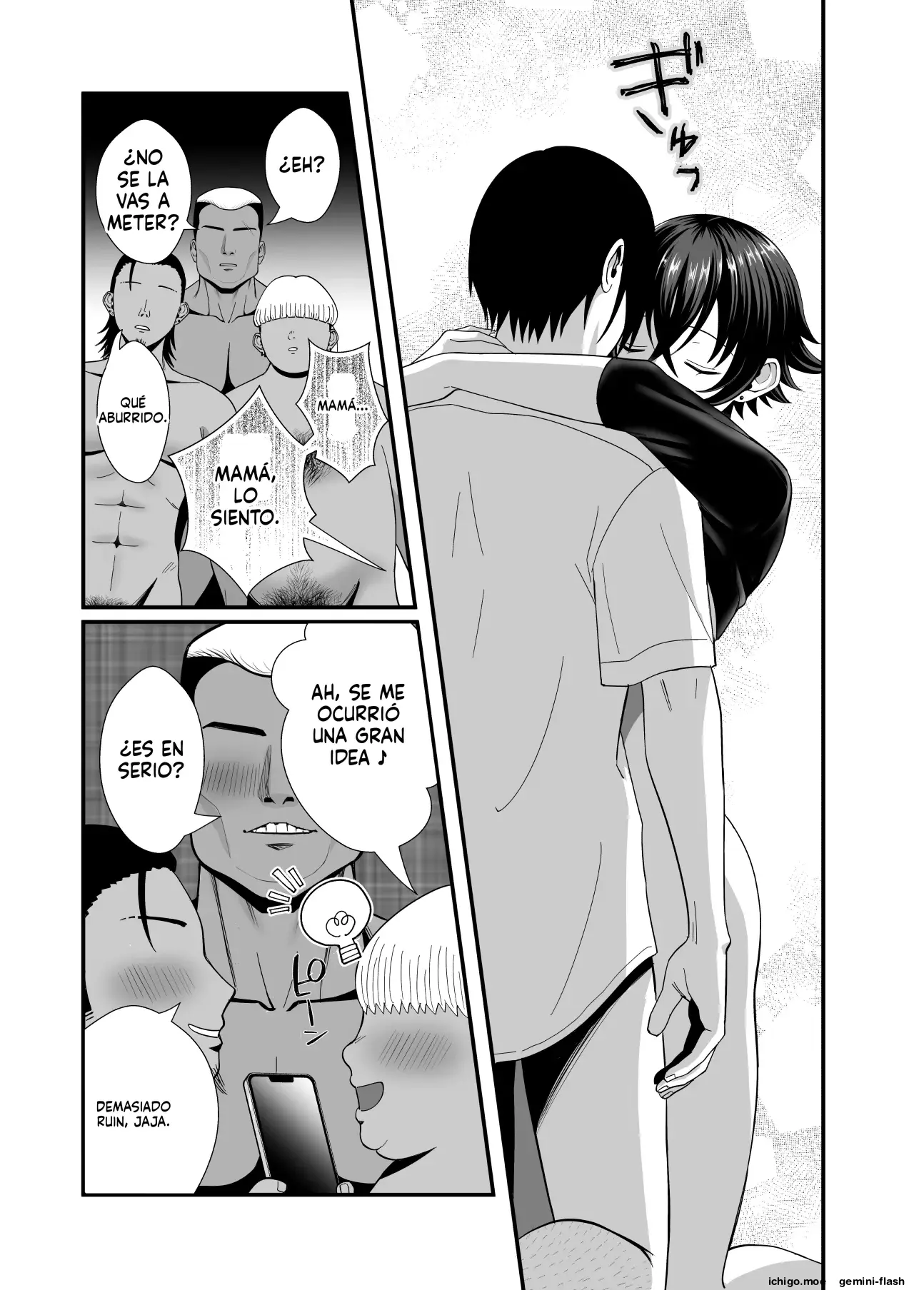 12-Nenkan Chinpo Tachishiteta Shin Mama ga Musuko no Doukyuusei ni Netorare (Spanish) MTL capítulo 1 página 38
