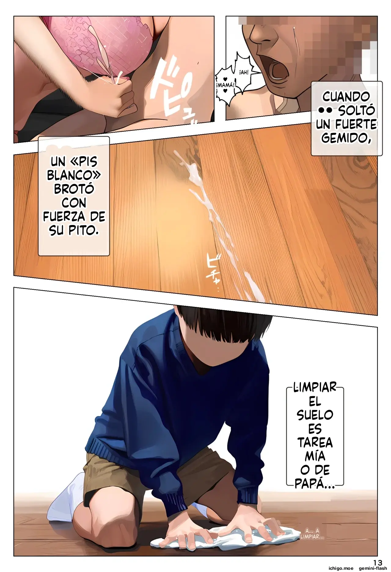 Aka-chan Umarenaoshi Appli de Tensei Restart! Kyonyuu Mama-tachi Iinari Haramase Sukihoudai 2 (Spanish) MTL capítulo 1 página 13