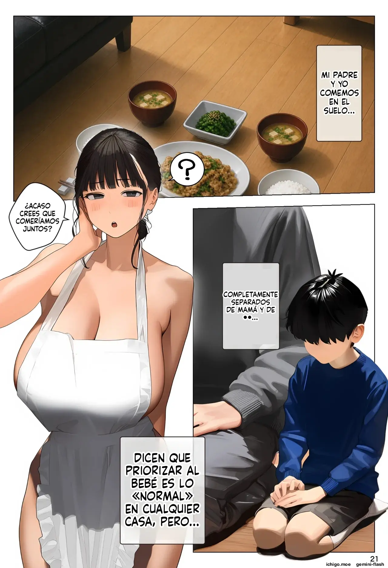 Aka-chan Umarenaoshi Appli de Tensei Restart! Kyonyuu Mama-tachi Iinari Haramase Sukihoudai 2 (Spanish) MTL capítulo 1 página 21