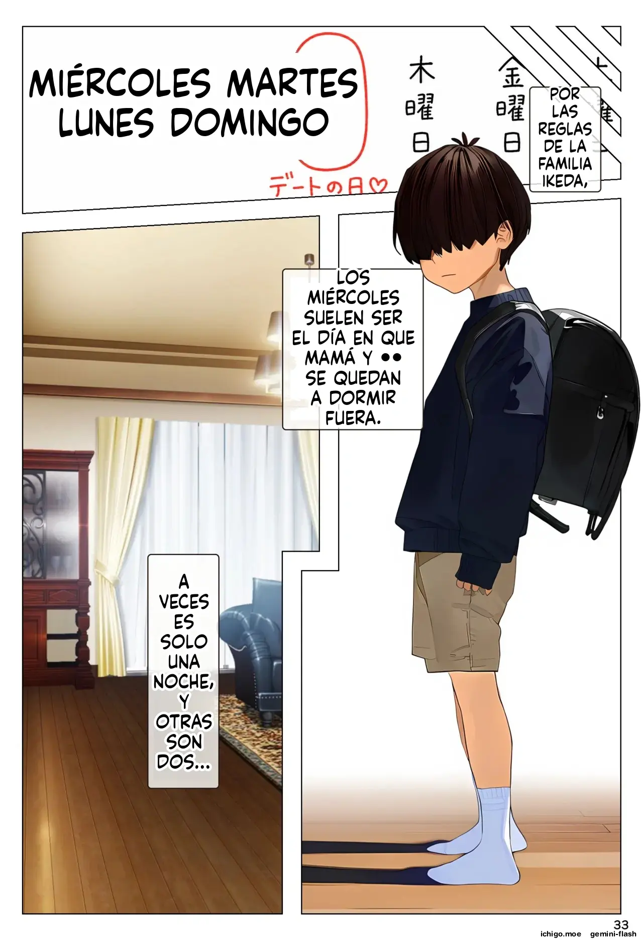 Aka-chan Umarenaoshi Appli de Tensei Restart! Kyonyuu Mama-tachi Iinari Haramase Sukihoudai 2 (Spanish) MTL capítulo 1 página 33