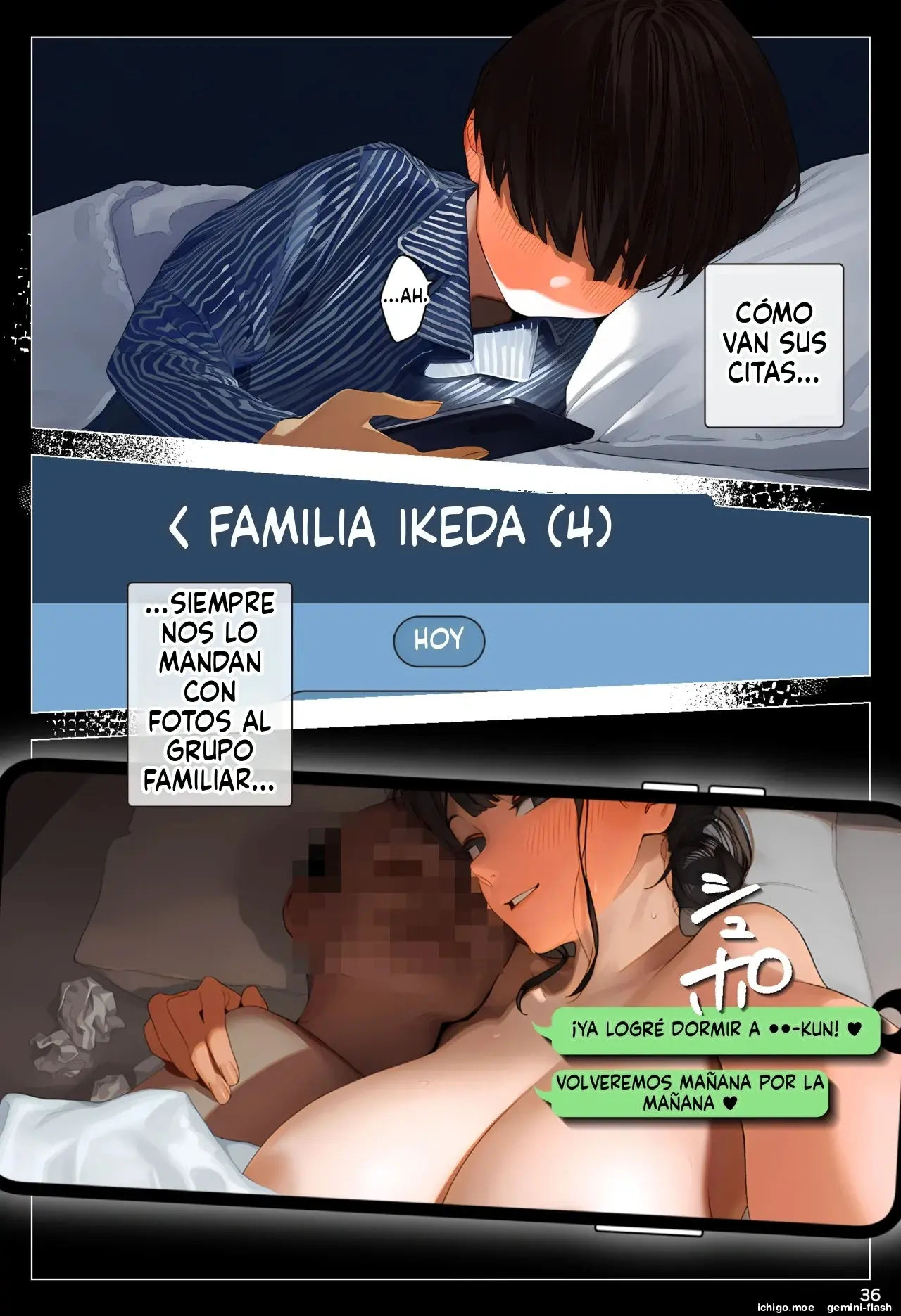 Aka-chan Umarenaoshi Appli de Tensei Restart! Kyonyuu Mama-tachi Iinari Haramase Sukihoudai 2 (Spanish) MTL capítulo 1 página 36