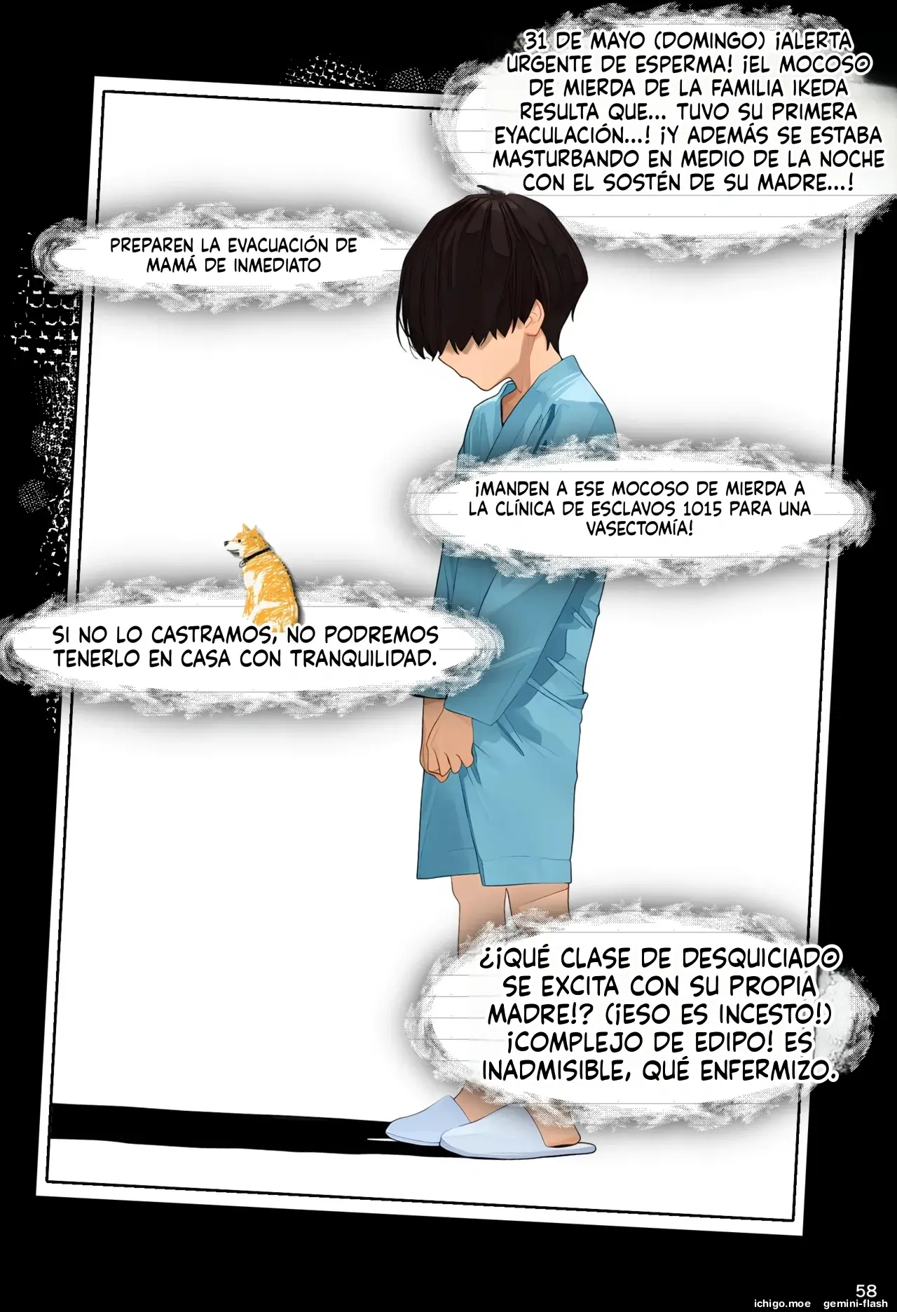 Aka-chan Umarenaoshi Appli de Tensei Restart! Kyonyuu Mama-tachi Iinari Haramase Sukihoudai 2 (Spanish) MTL capítulo 1 página 58