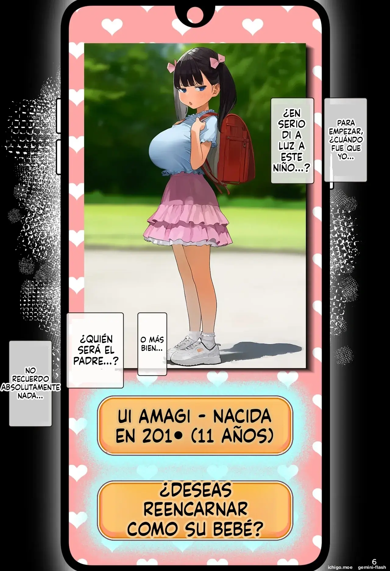 Aka-chan Umarenaoshi Appli de Tensei Restart! Kyonyuu Mama-tachi Iinari Haramase Sukihoudai 4 (Spanish) MTL capítulo 1 página 6