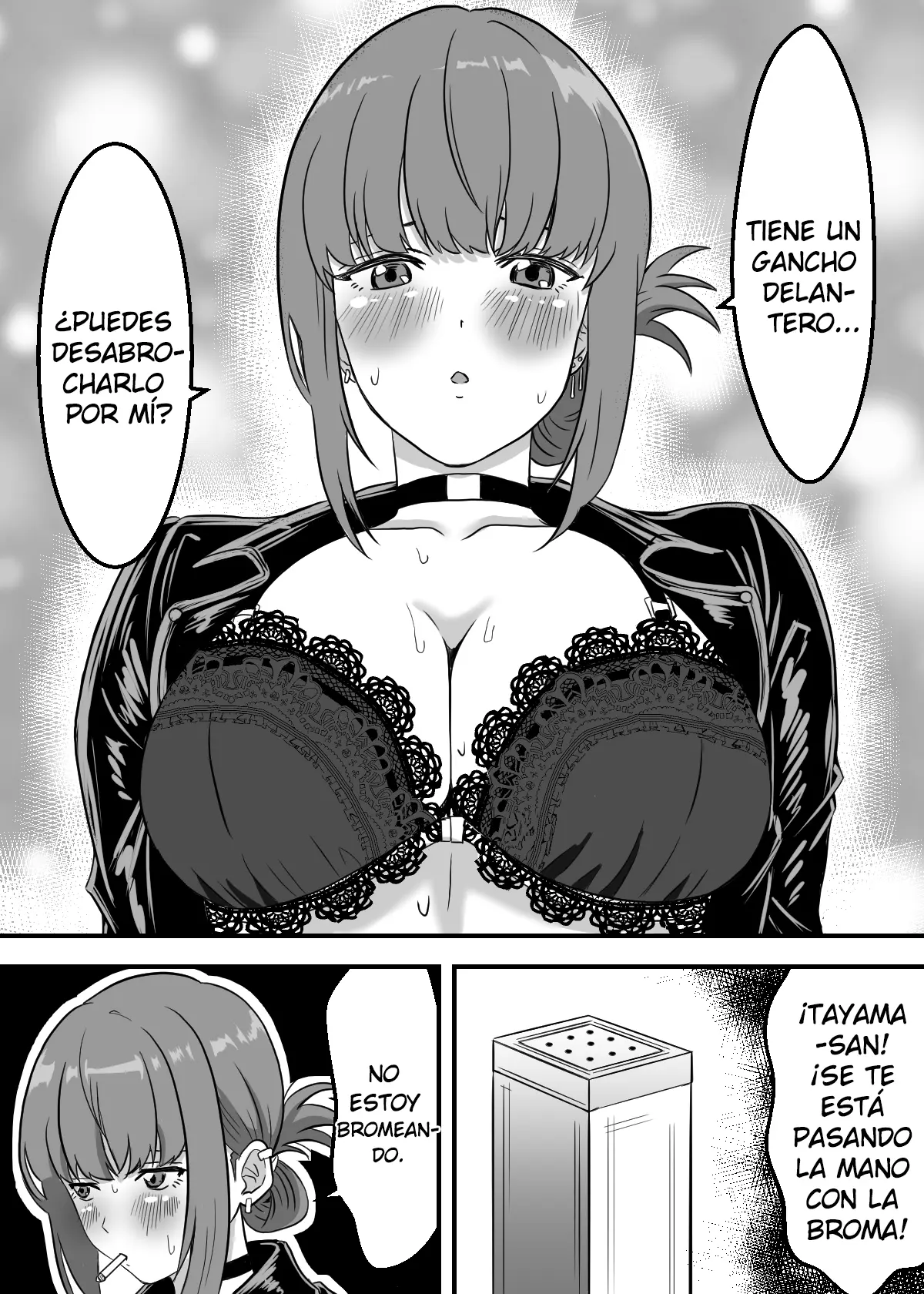 ¿Qué Están Fumando los Dos Detrás del Supermercado ~Lo que Sasaki-san y Tayama Realmente Quieren Probar~ (Super no Ura de Yani Suu Futari) Spanish capítulo 1 página 5