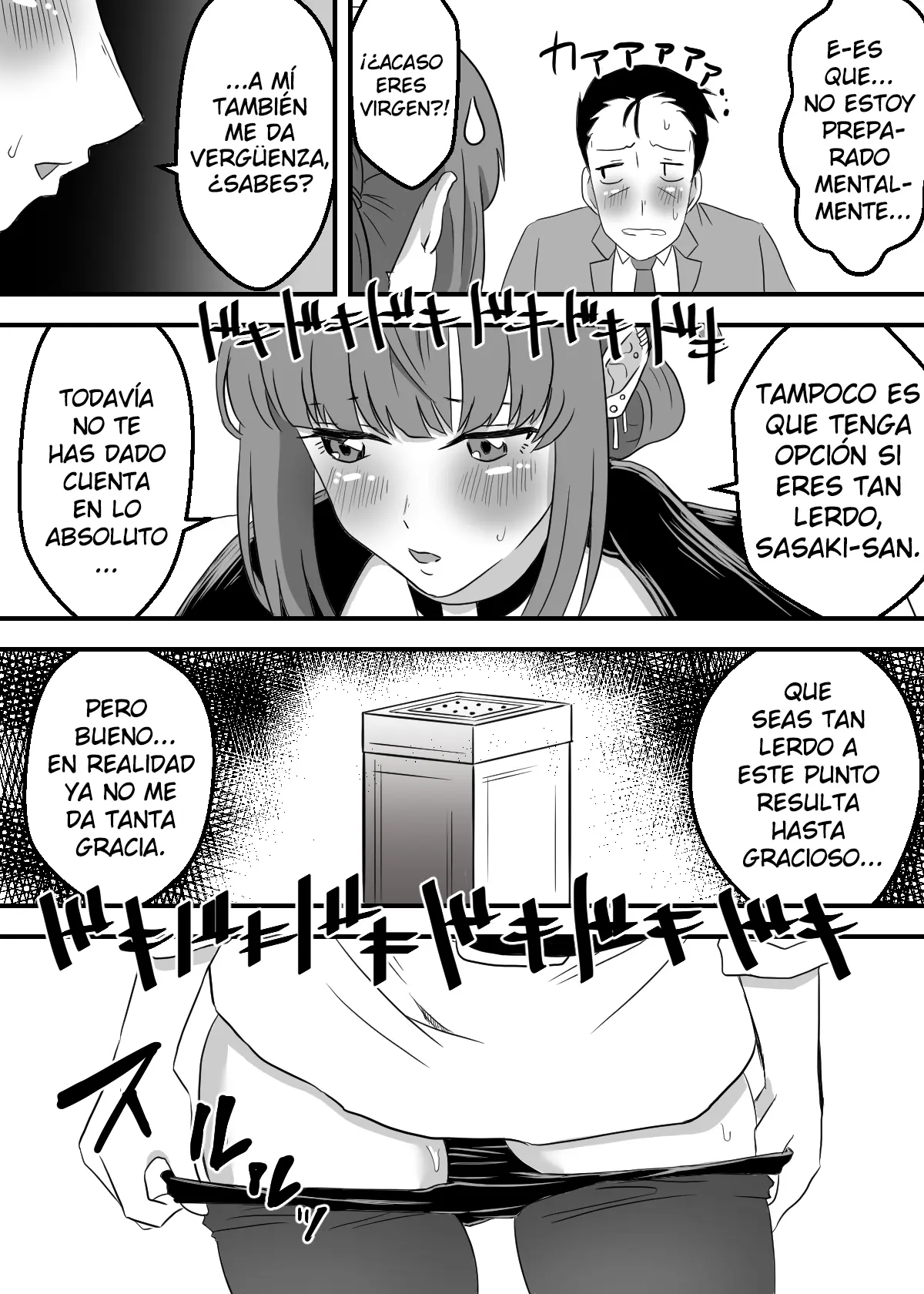 ¿Qué Están Fumando los Dos Detrás del Supermercado ~Lo que Sasaki-san y Tayama Realmente Quieren Probar~ (Super no Ura de Yani Suu Futari) Spanish capítulo 1 página 14