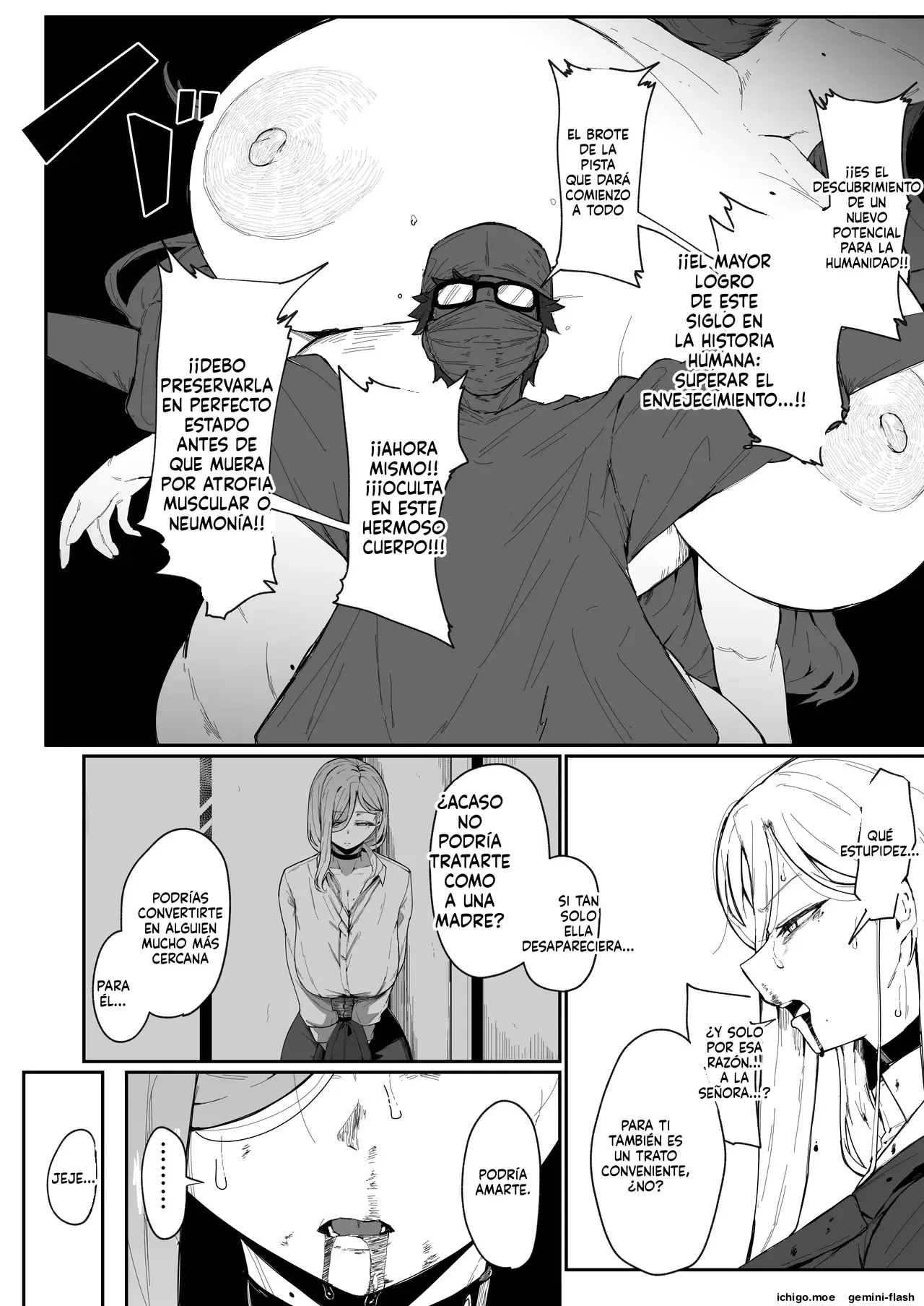Android wa Boshi de Tsugau Yume o Miru ka + Omake (Spanish) MTL capítulo 1 página 104