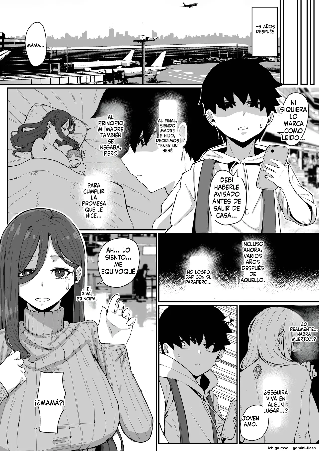 Android wa Boshi de Tsugau Yume o Miru ka + Omake (Spanish) MTL capítulo 1 página 114