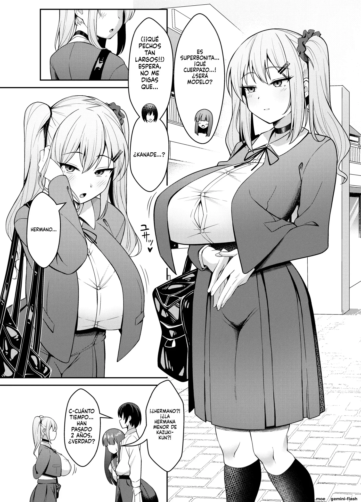 Ani Love Koushitsudo Chounyuu Imouto ni Semararete Haramasechau Hanashi (Spanish) MTL capítulo 1 página 3