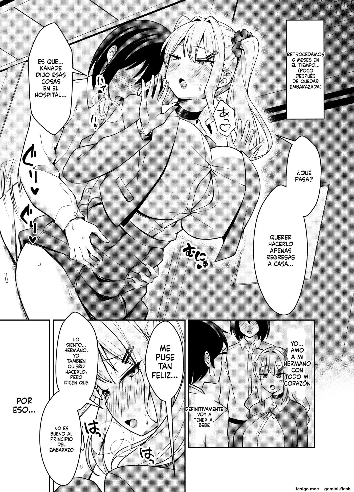 Ani Love Koushitsudo Chounyuu Imouto ni Semararete Haramasechau Hanashi (Spanish) MTL capítulo 1 página 34