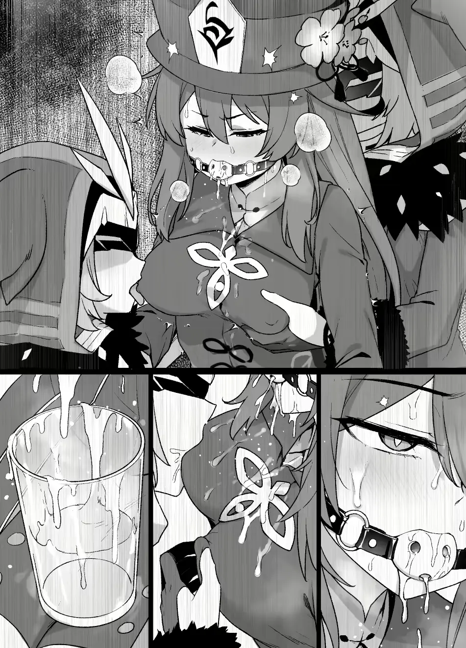 Genshin Impact Hu Tao Chikubi Zeme Manga capítulo 1 página 9