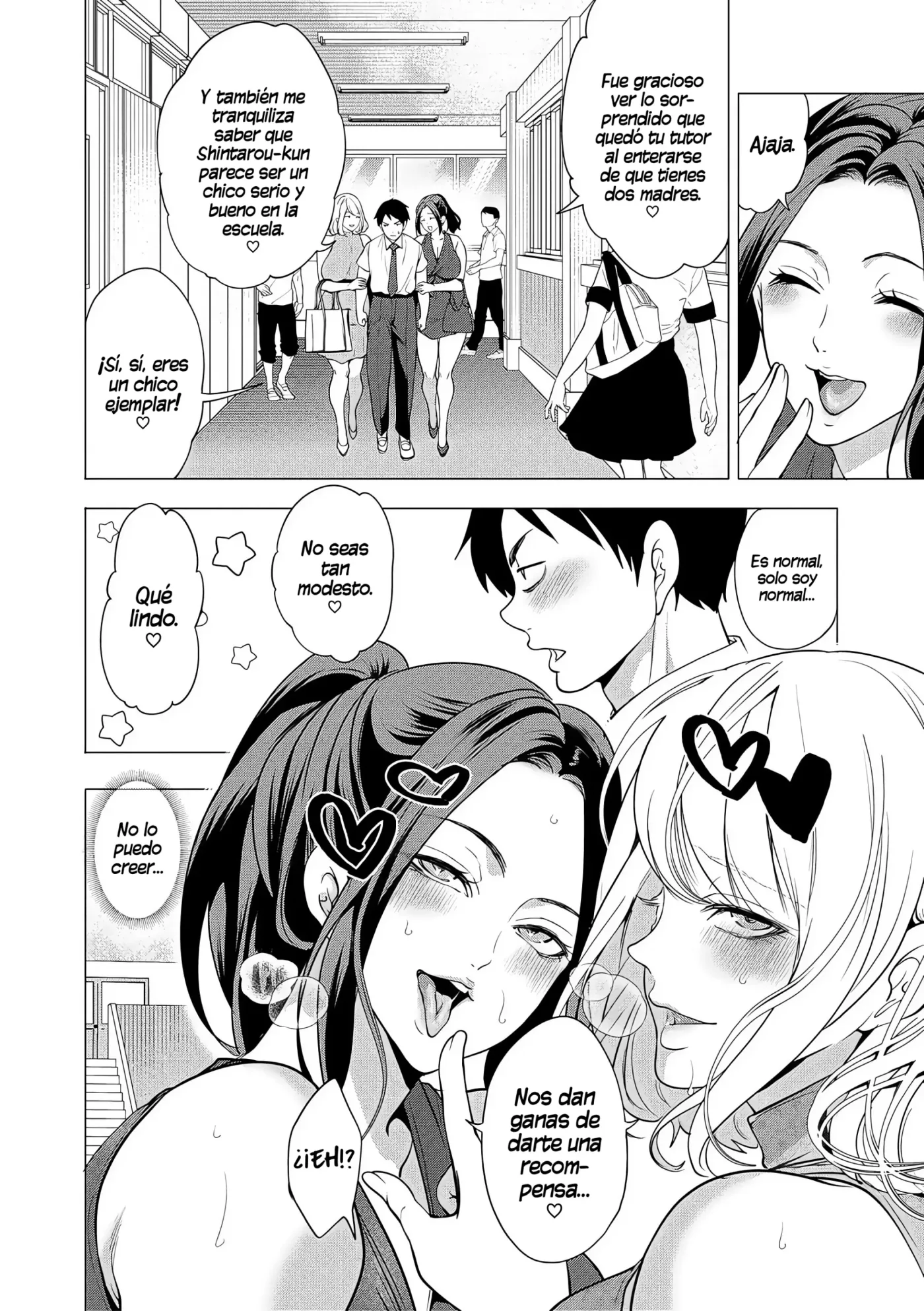 Ero Mama ~Erosugiru Hahaoya ga Futari dekita Hanashi~|Mamis♥Eróticas ~La Historia de Cómo Acabé Teniendo Dos Madres Súper Pervertidas~ capítulo 1 página 124