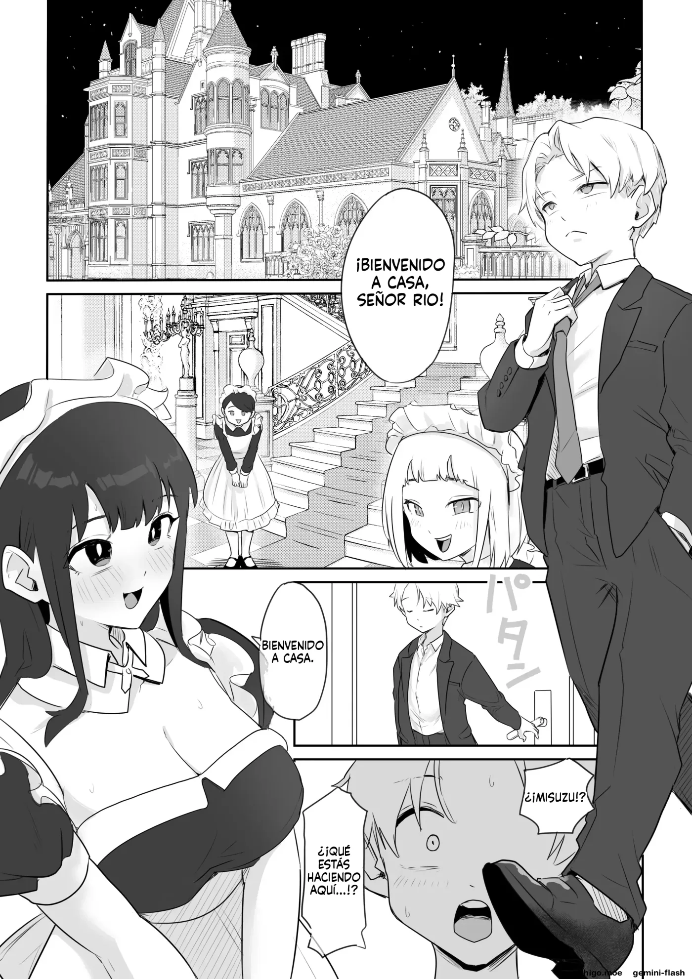 DOINAKA NTR 1 Tokai no Ojou-sama ga Inaka no Yasei Macho ni Tane Tsuke Koubi Sareru Hanashi (Spanish) MTL capítulo 1 página 3