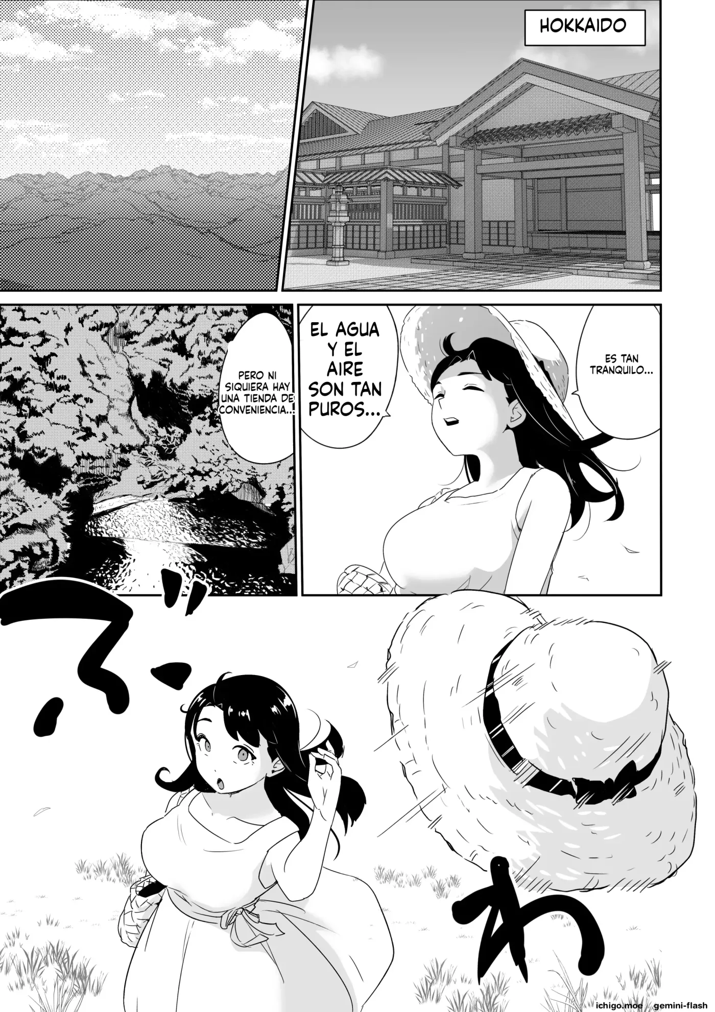 DOINAKA NTR 1 Tokai no Ojou-sama ga Inaka no Yasei Macho ni Tane Tsuke Koubi Sareru Hanashi (Spanish) MTL capítulo 1 página 14