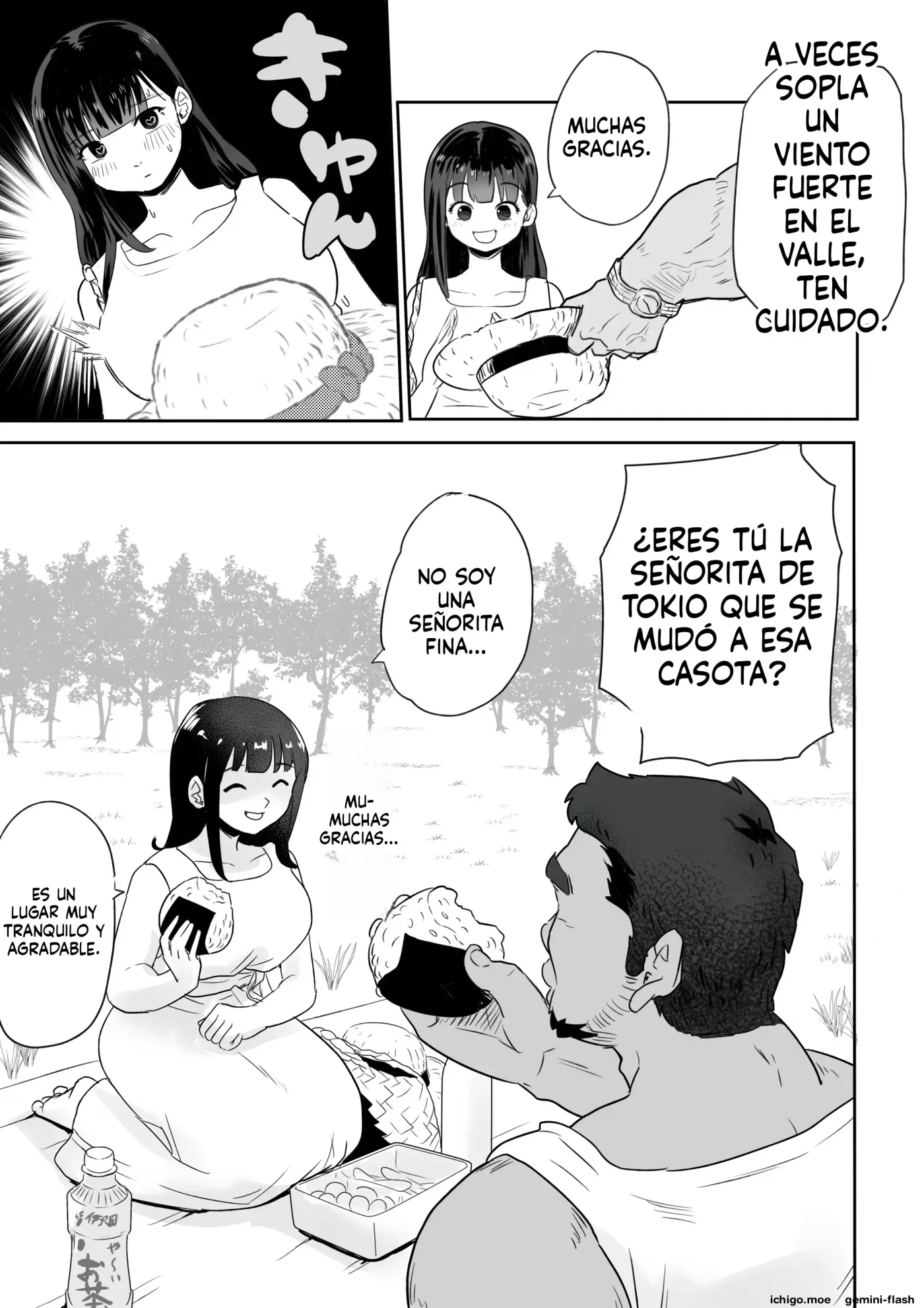 DOINAKA NTR 1 Tokai no Ojou-sama ga Inaka no Yasei Macho ni Tane Tsuke Koubi Sareru Hanashi (Spanish) MTL capítulo 1 página 16