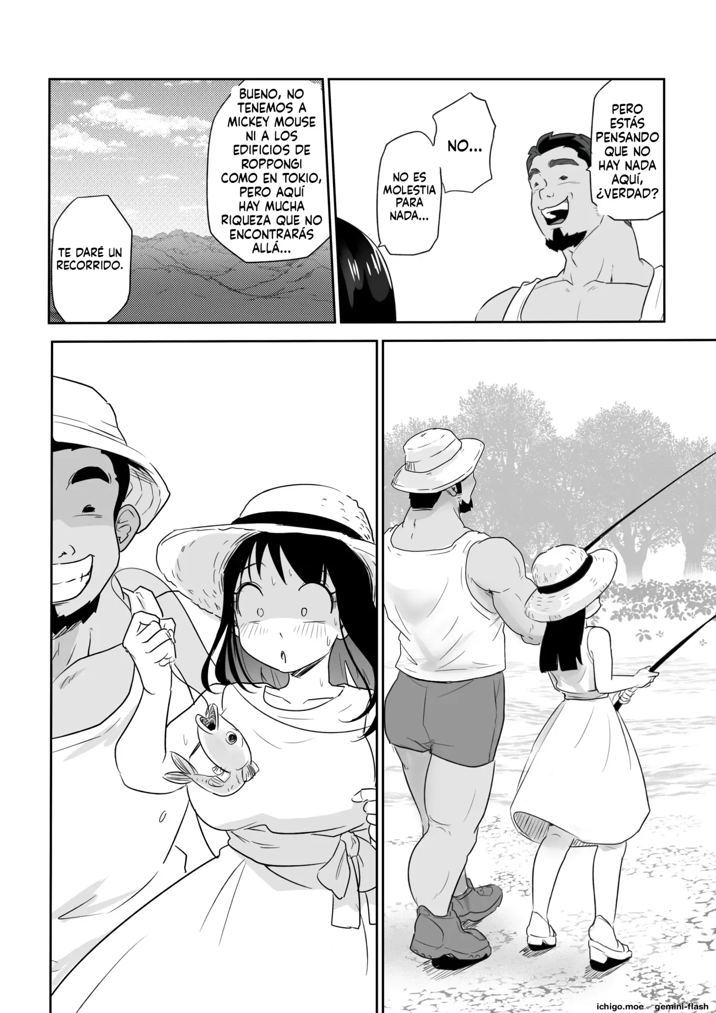 DOINAKA NTR 1 Tokai no Ojou-sama ga Inaka no Yasei Macho ni Tane Tsuke Koubi Sareru Hanashi (Spanish) MTL capítulo 1 página 17