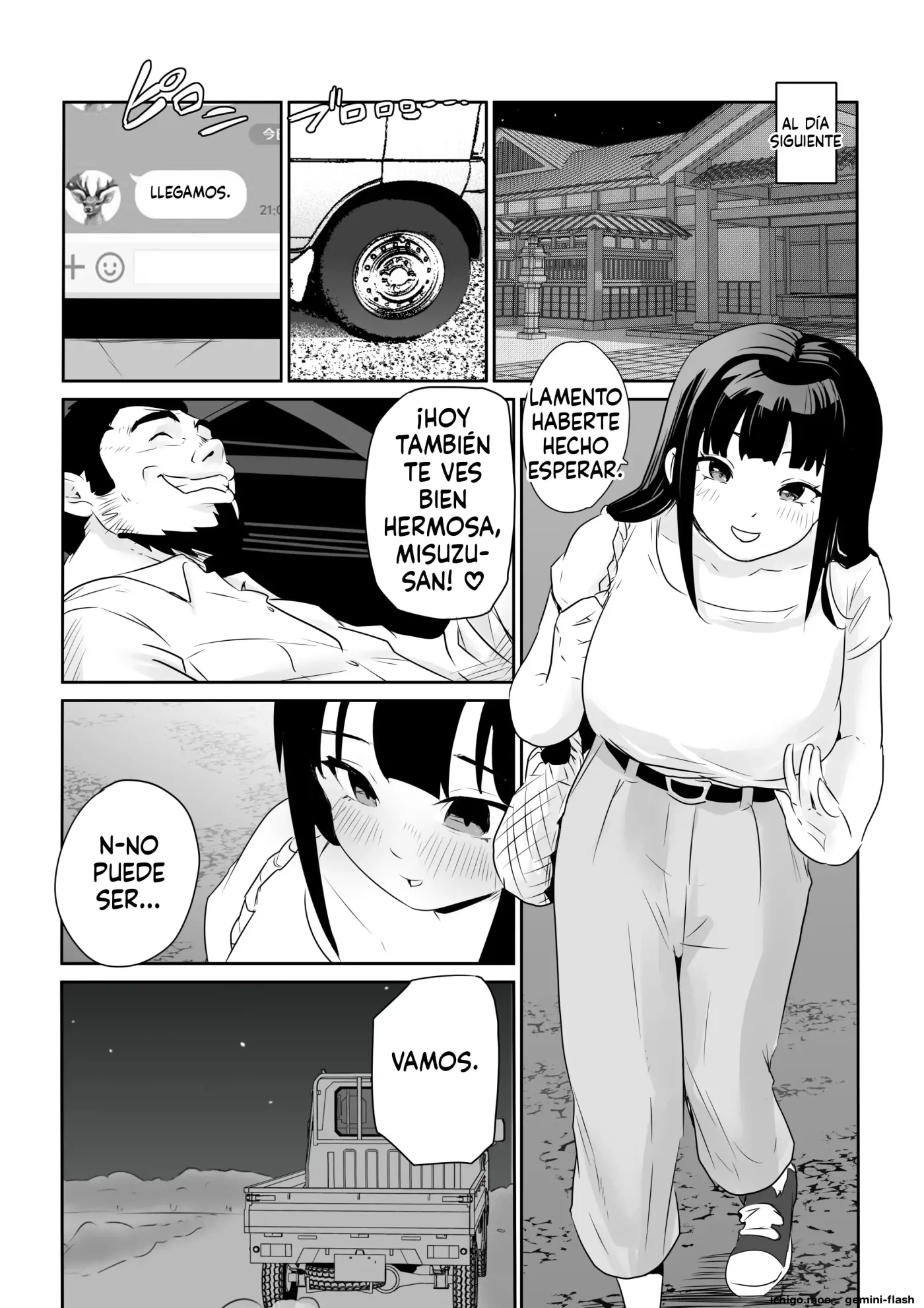 DOINAKA NTR 1 Tokai no Ojou-sama ga Inaka no Yasei Macho ni Tane Tsuke Koubi Sareru Hanashi (Spanish) MTL capítulo 1 página 26