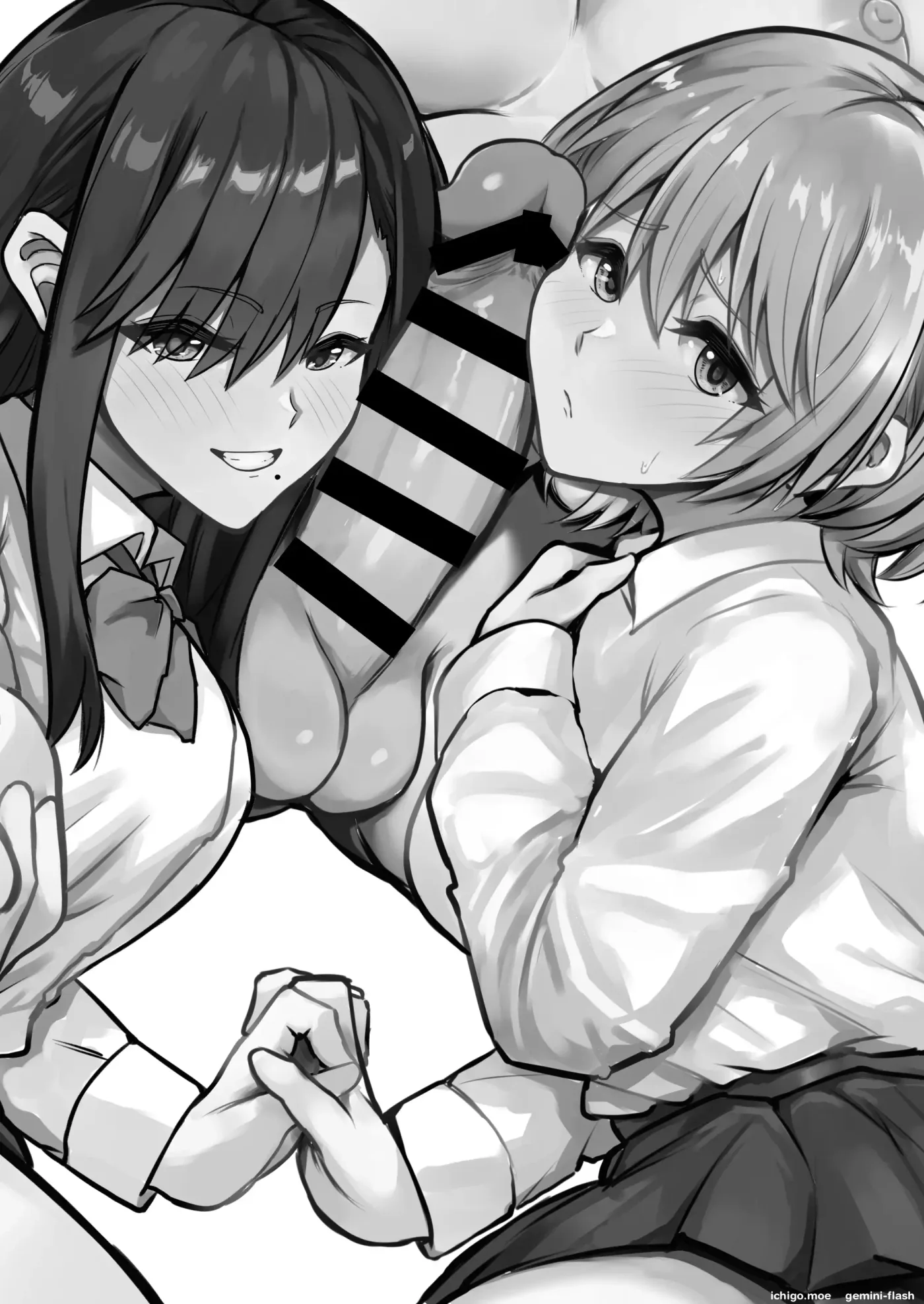 Futanari Chinpo Netorase Yuri Kanojo o Jibungoto Netorasechau (Spanish) MTL capítulo 1 página 2
