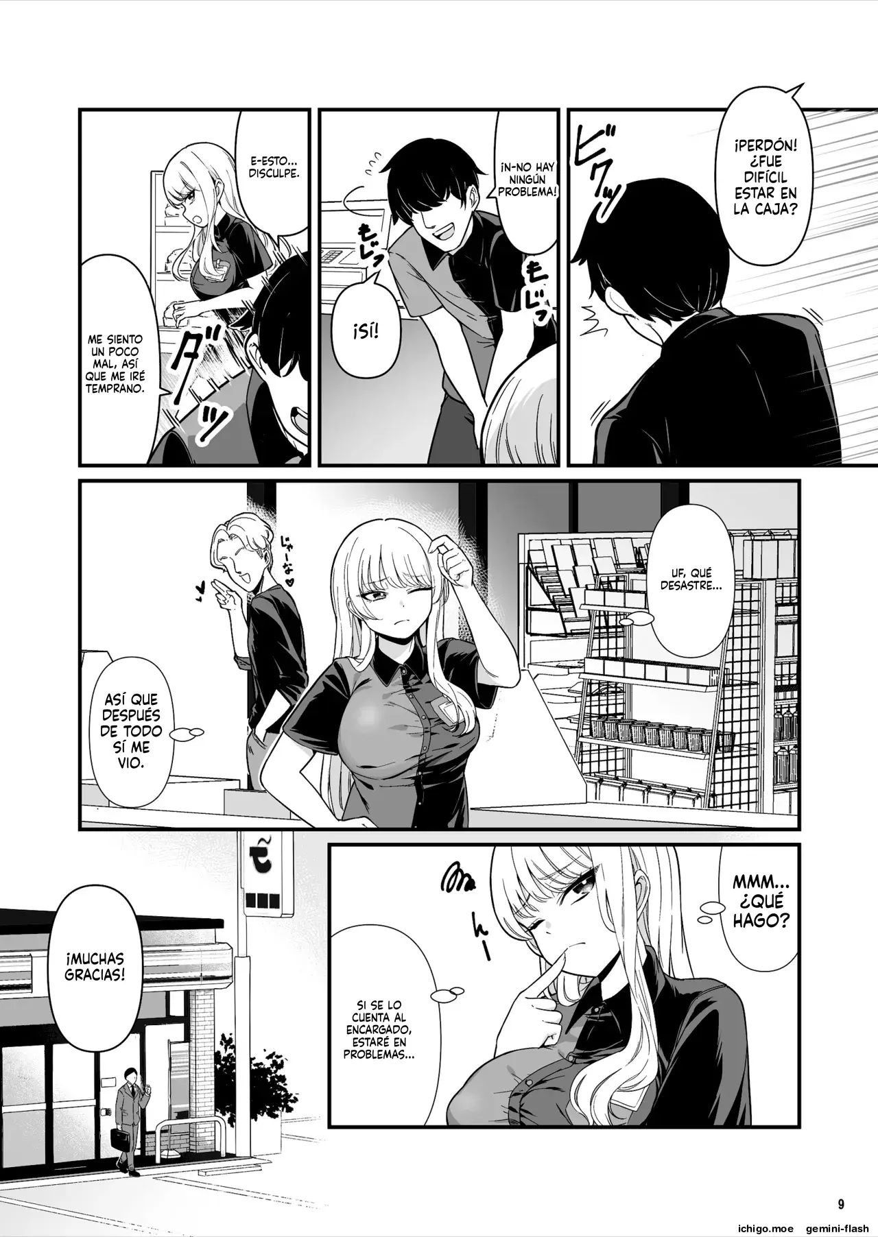 Kareshi Mochi Kyonyuu Beit Gal to Mechakucha Sex shita Hanashi 1 (Spanish) MTL capítulo 1 página 9