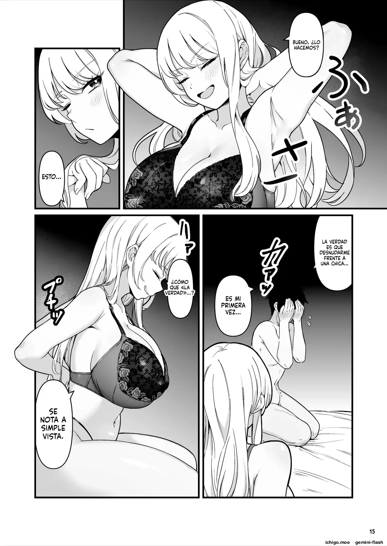 Kareshi Mochi Kyonyuu Beit Gal to Mechakucha Sex shita Hanashi 1 (Spanish) MTL capítulo 1 página 15