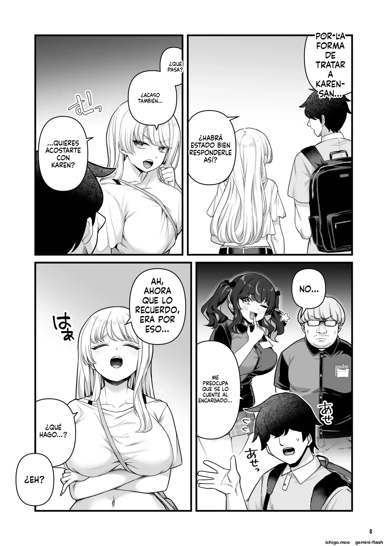 Kareshi Mochi Kyonyuu Beit Gal to Mechakucha Sex shita Hanashi 2 (Spanish) MTL capítulo 1 página 10