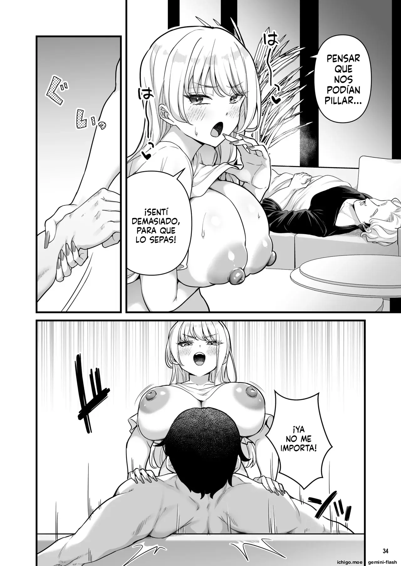 Kareshi Mochi Kyonyuu Beit Gal to Mechakucha Sex shita Hanashi 2 (Spanish) MTL capítulo 1 página 36