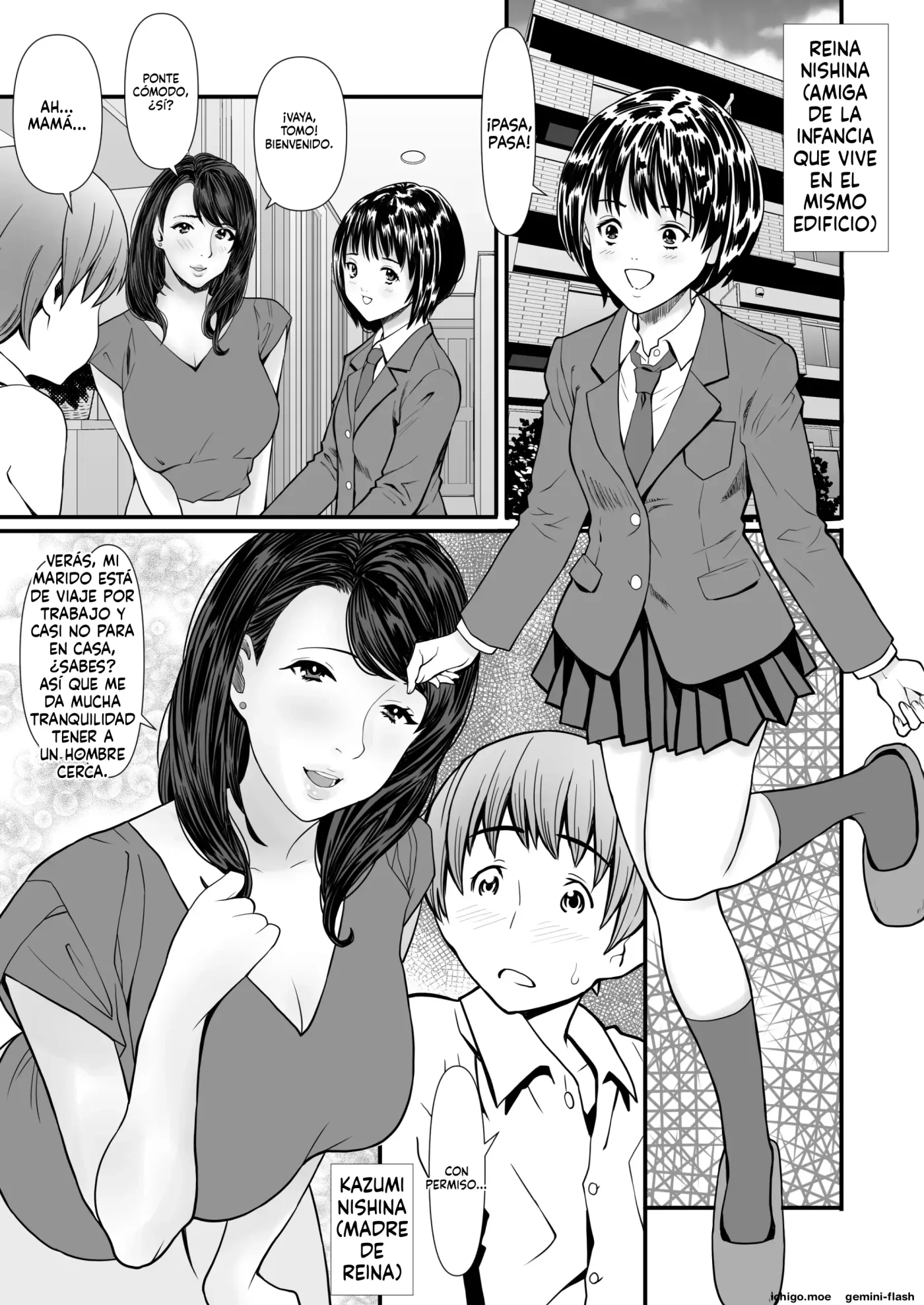 Kindan no oyako ninshin manshon wa haramase tengoku (Spanish) MTL capítulo 1 página 2