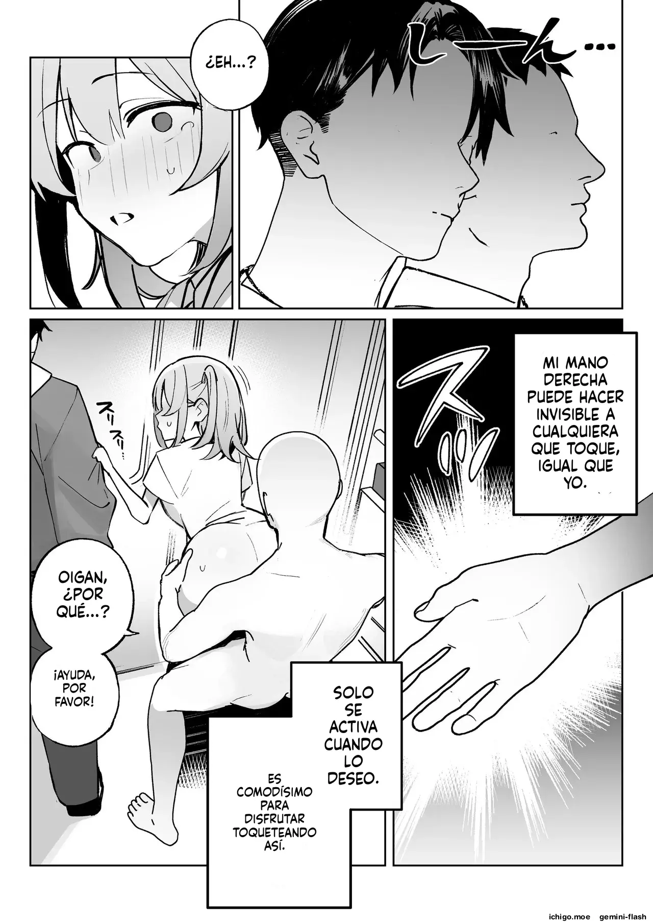 Kodoku no Sex Toumei Ningen nanode Hitozuma mo Gal mo NTR shite mo Muzai desu (Spanish) MTL capítulo 1 página 13