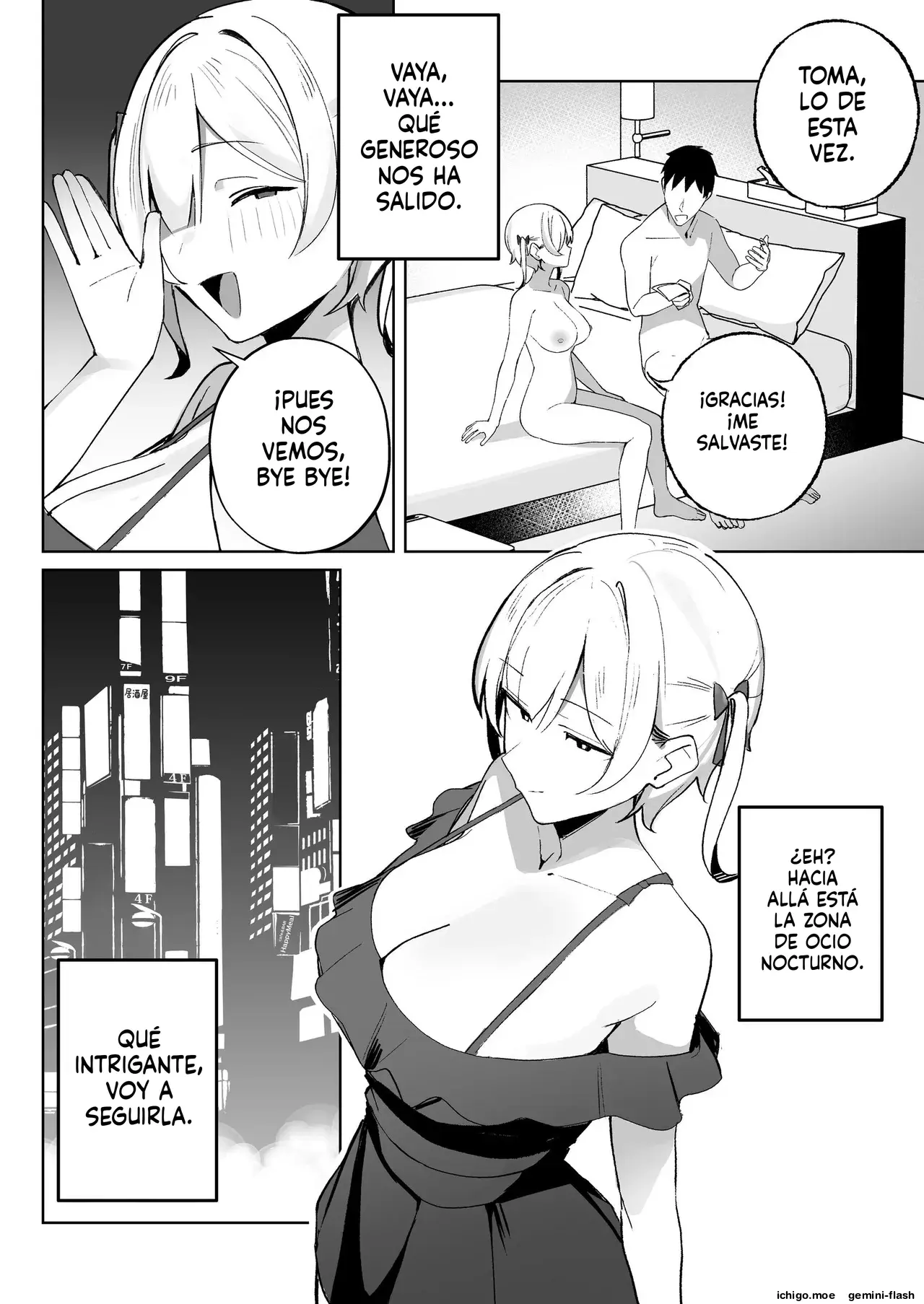 Kodoku no Sex Toumei Ningen nanode Hitozuma mo Gal mo NTR shite mo Muzai desu (Spanish) MTL capítulo 1 página 49