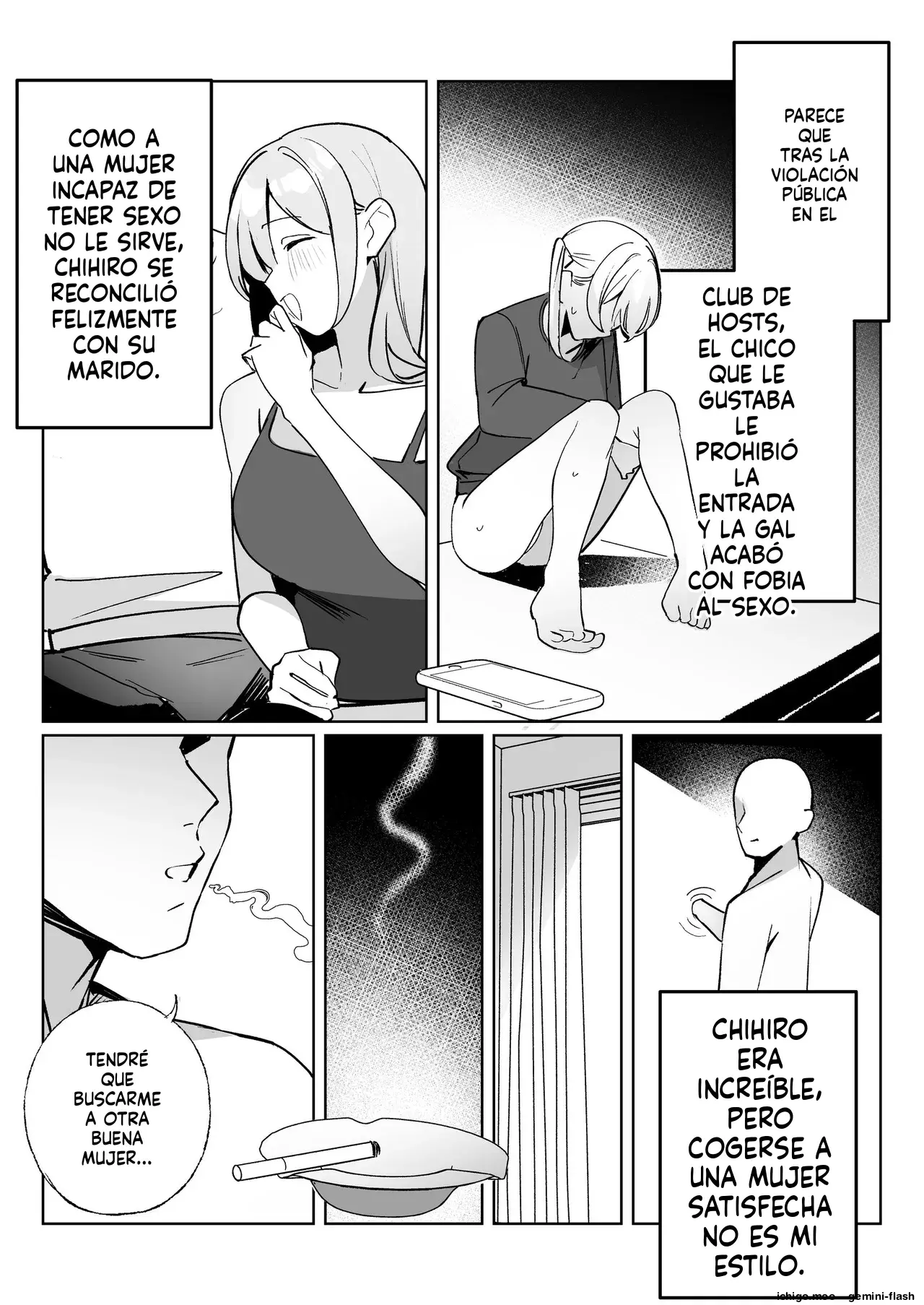Kodoku no Sex Toumei Ningen nanode Hitozuma mo Gal mo NTR shite mo Muzai desu (Spanish) MTL capítulo 1 página 63