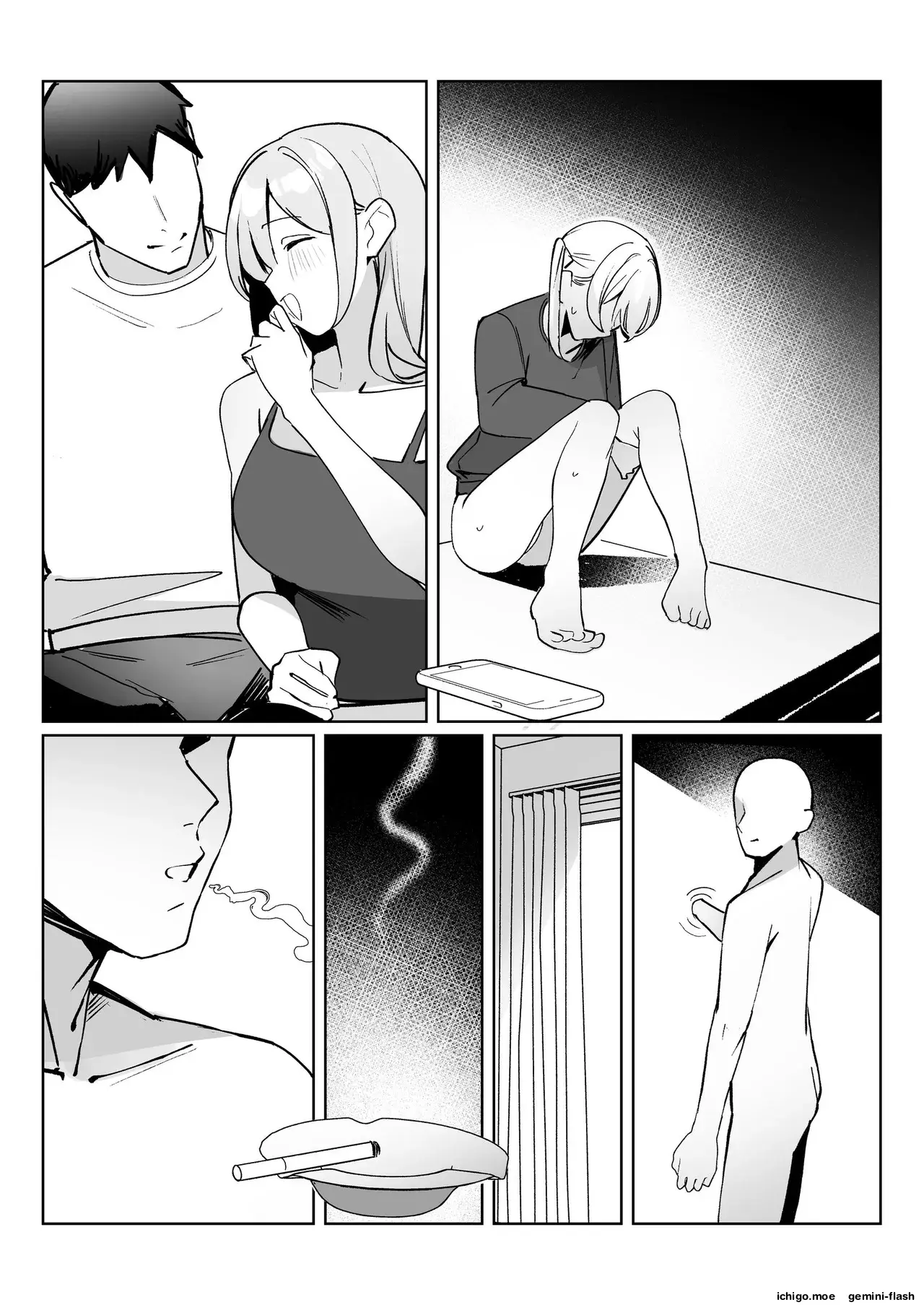 Kodoku no Sex Toumei Ningen nanode Hitozuma mo Gal mo NTR shite mo Muzai desu (Spanish) MTL capítulo 1 página 131