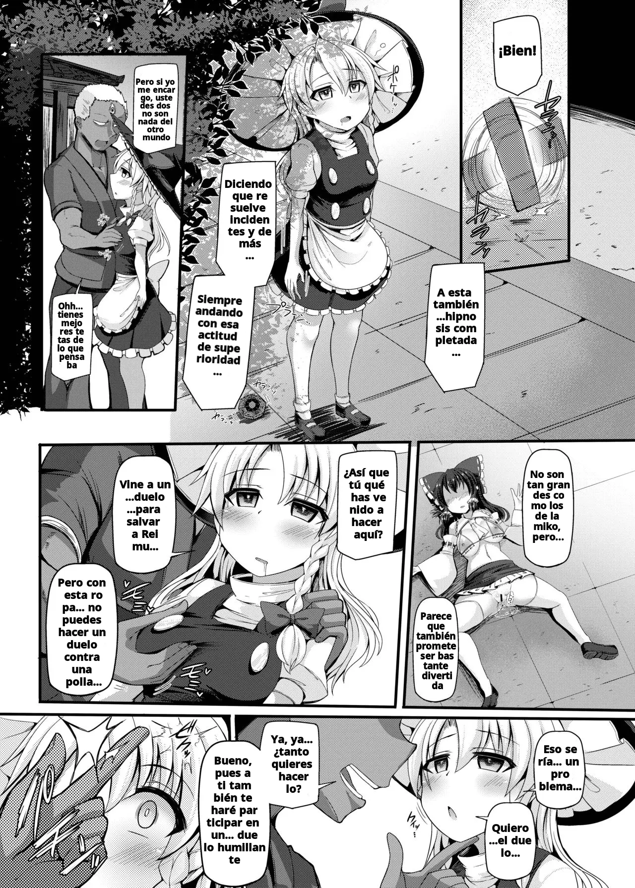 Incitación al deseo tras la derrota: Capítulo de Marisa Kirisame Kenpi spanish zero doujins capítulo 1 página 8