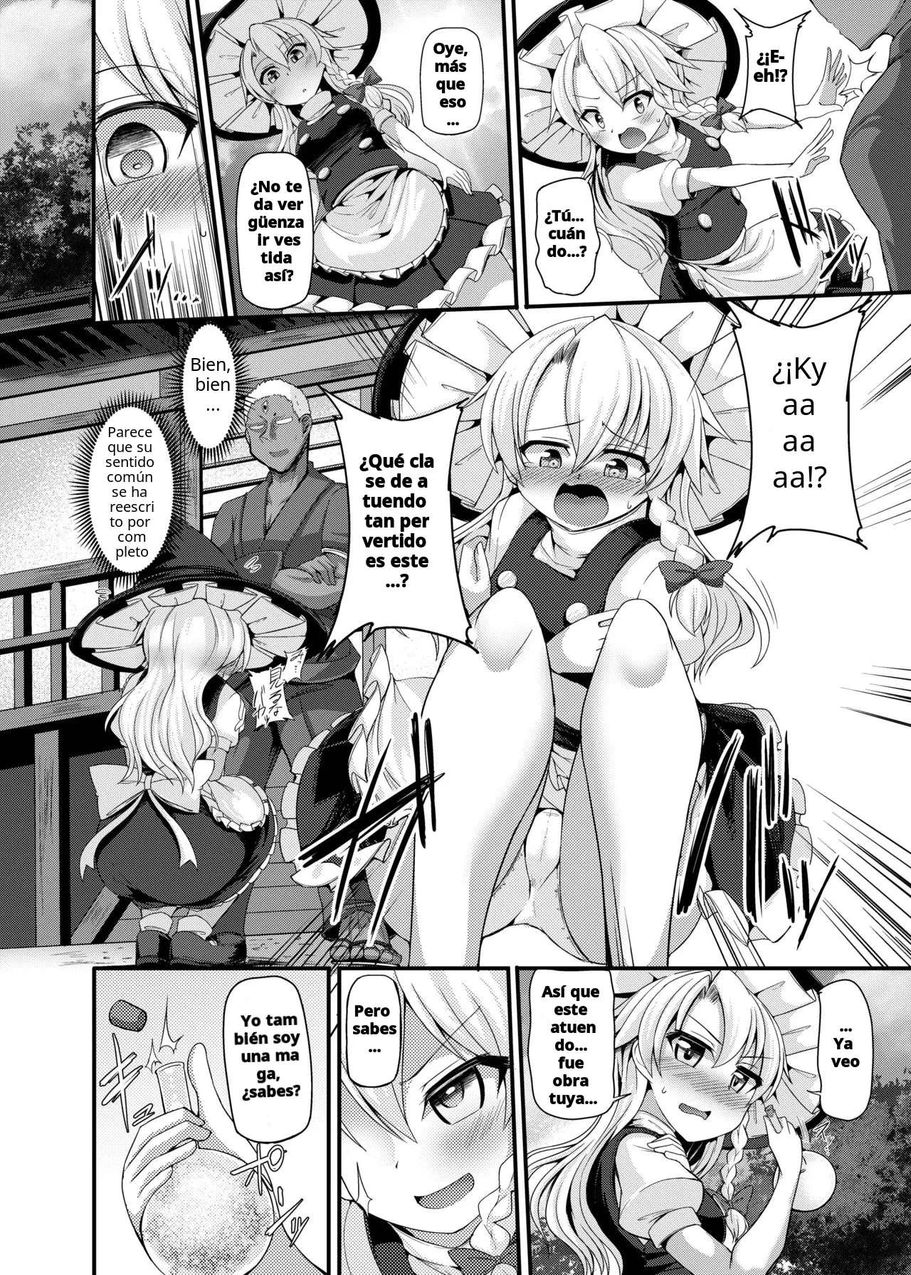 Incitación al deseo tras la derrota: Capítulo de Marisa Kirisame Kenpi spanish zero doujins capítulo 1 página 9