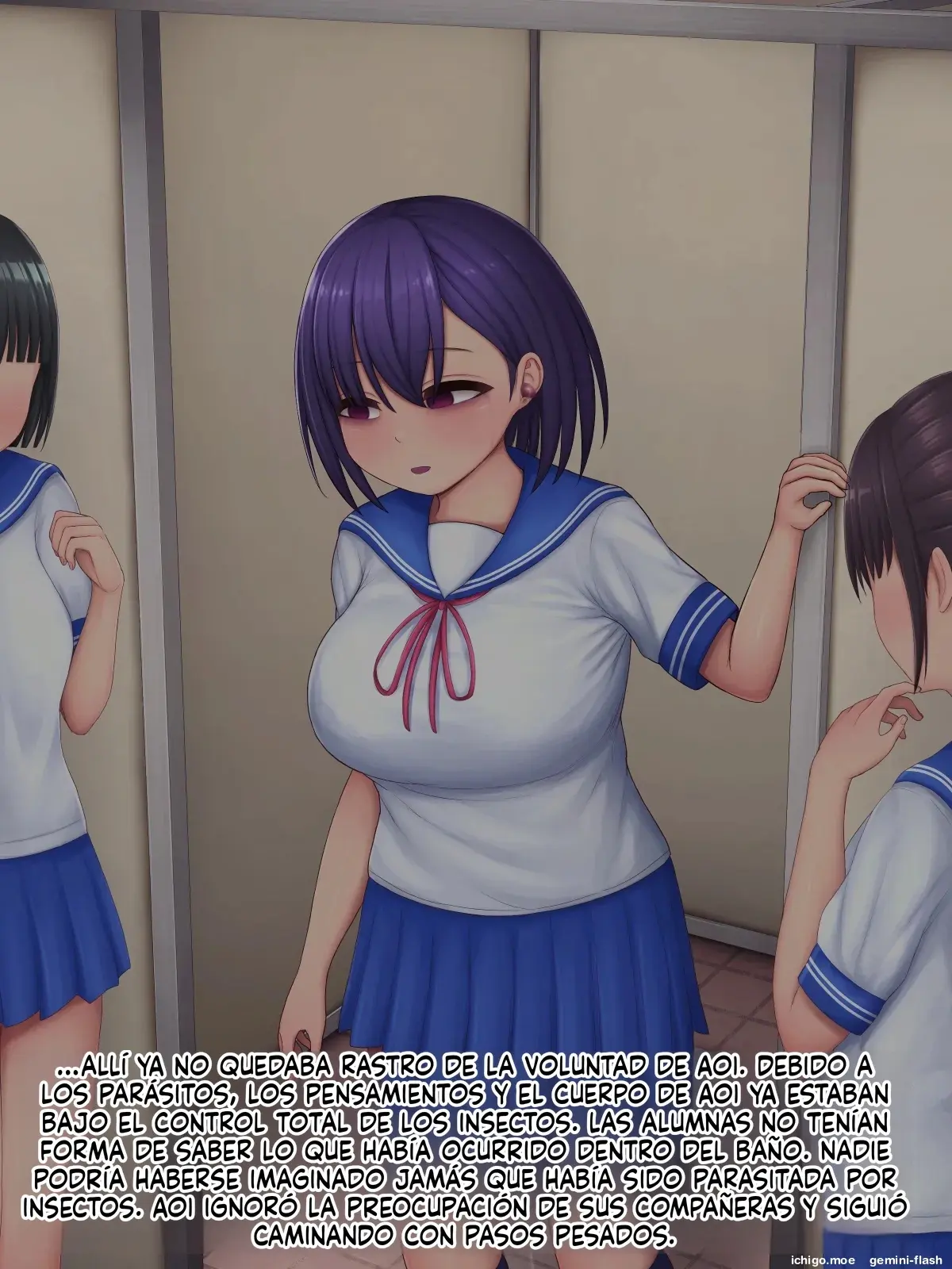 Kizukanai uchi ni Mushi no Naedoko ni sarete shimau JK-chan 2 (Spanish) MTL capítulo 1 página 112