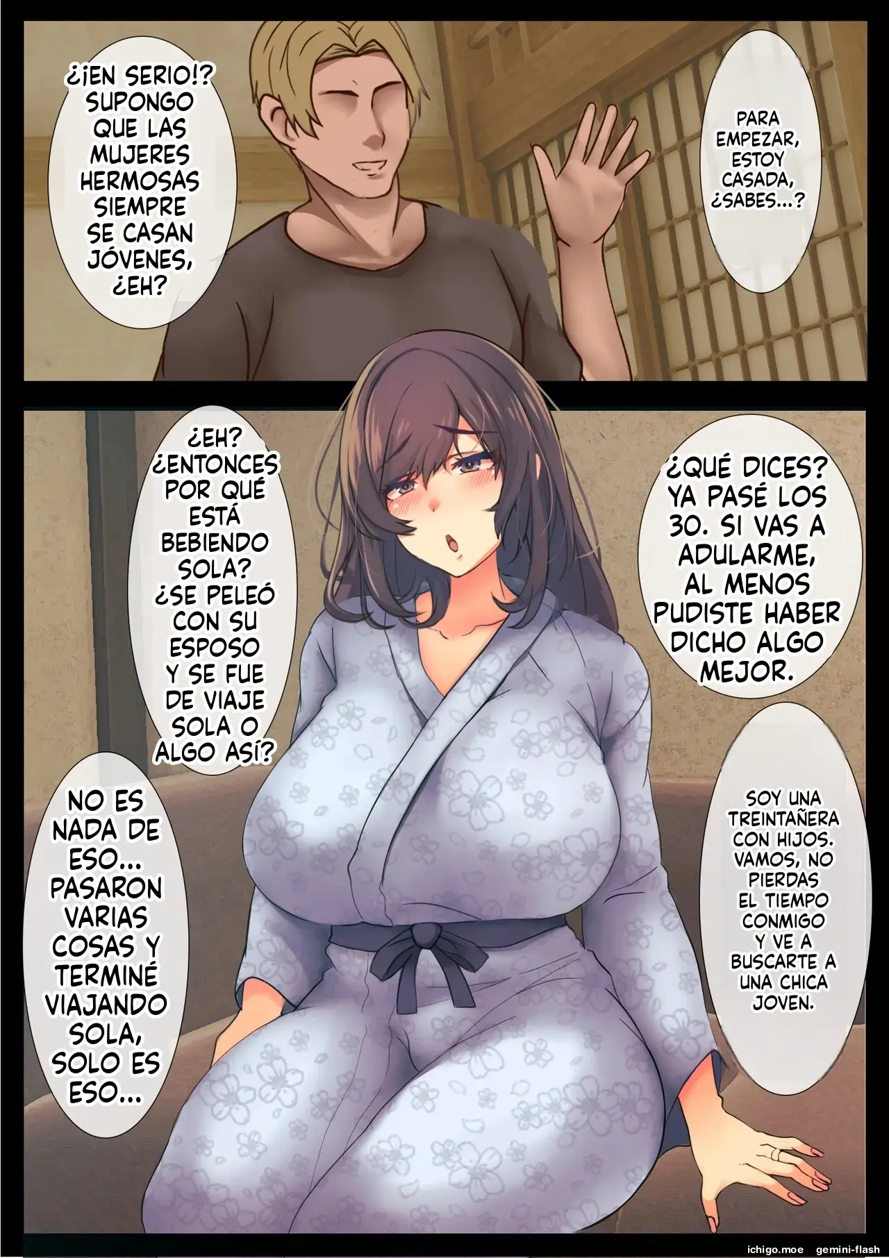 Mama no Netorare Tanetsuke Travel (Spanish) MTL capítulo 1 página 16