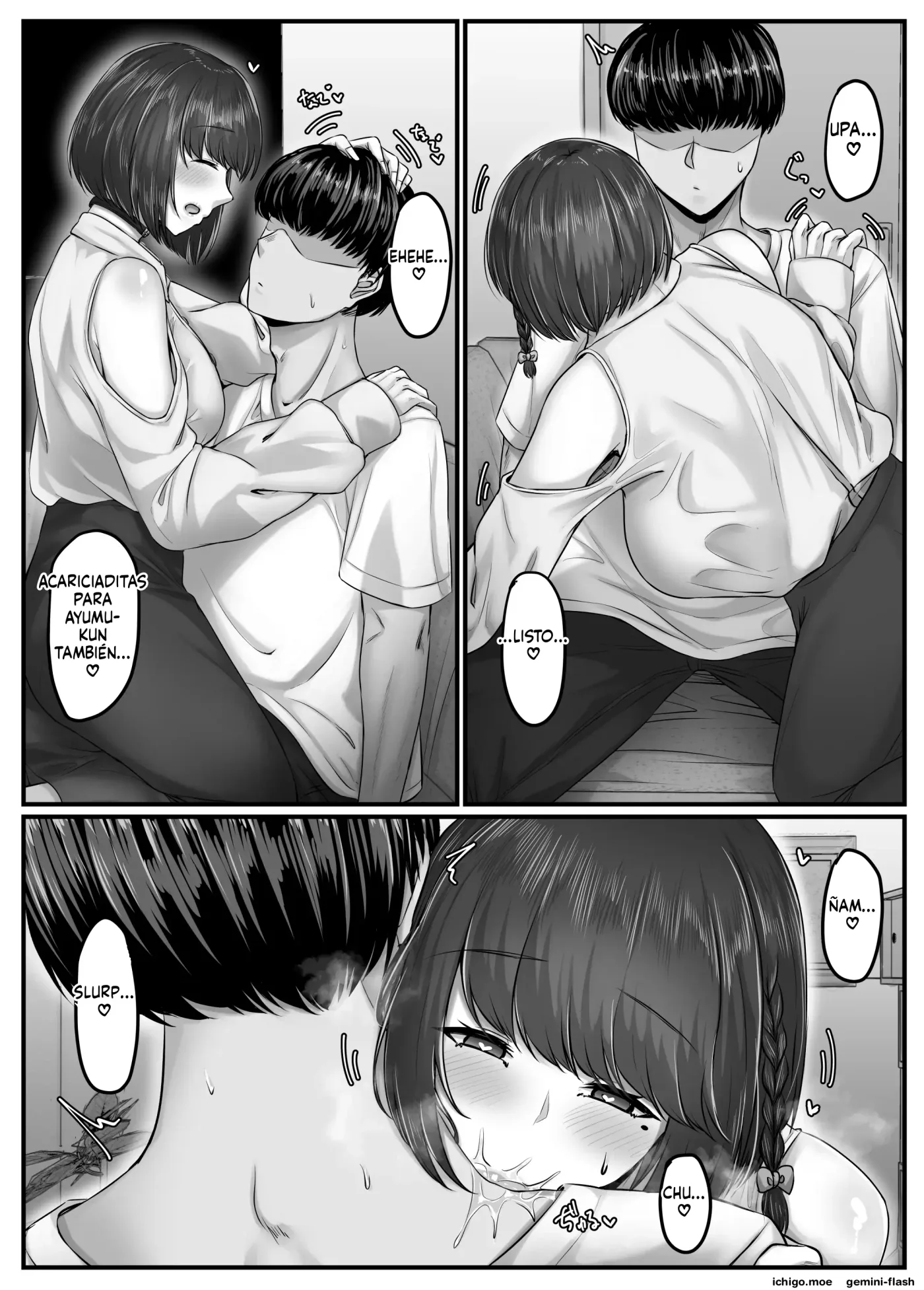 Osananajimi harem kara hajimaru koibito seikatsu 1 (Spanish) MTL capítulo 1 página 56