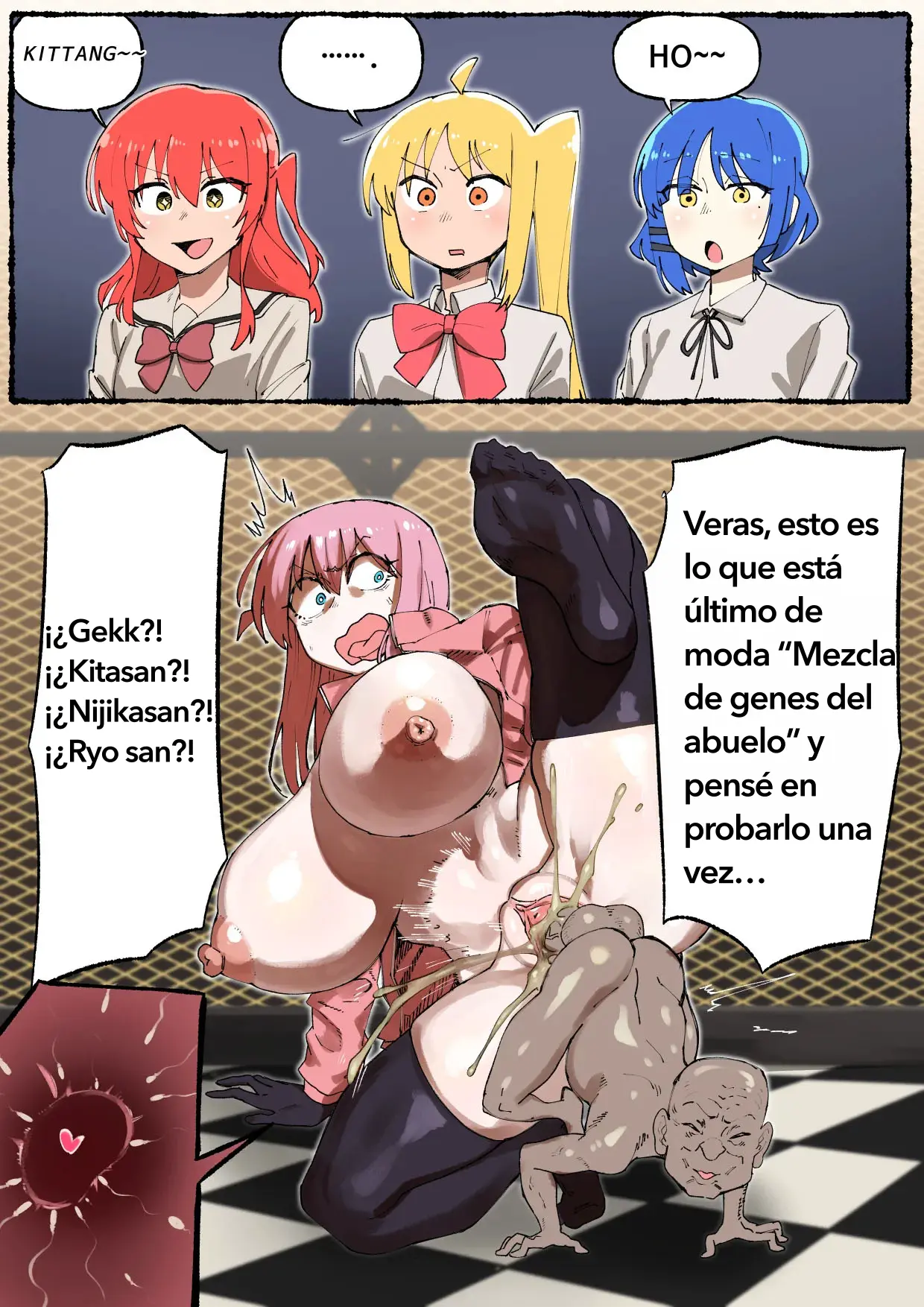 Rikka y Bocchi aman al viejo capítulo 1 página 7