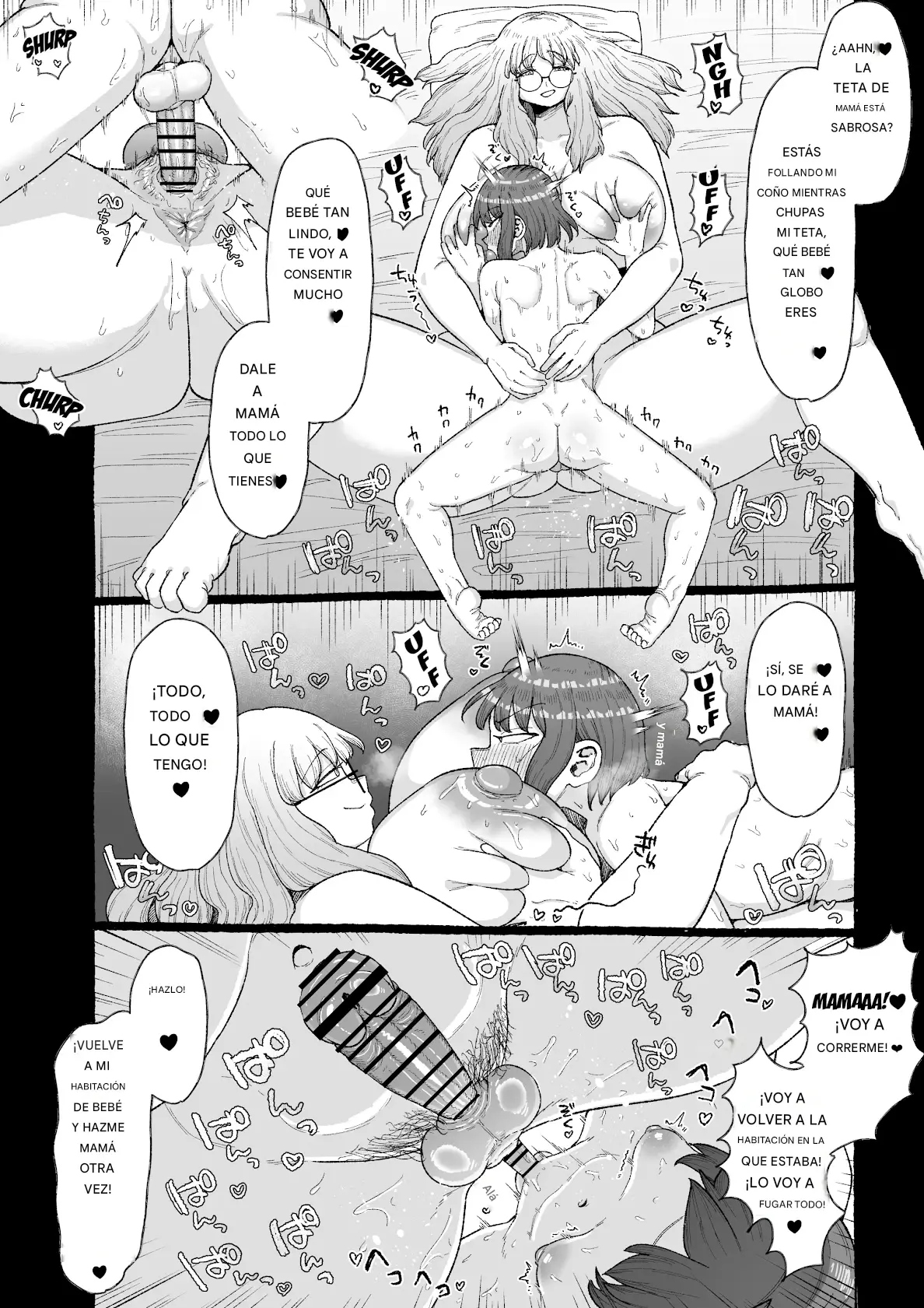 Ogya Babu Charisma Shachou no Mesu Ochi Futanari Homo Chinpo Sandwich Español capítulo 1 página 10