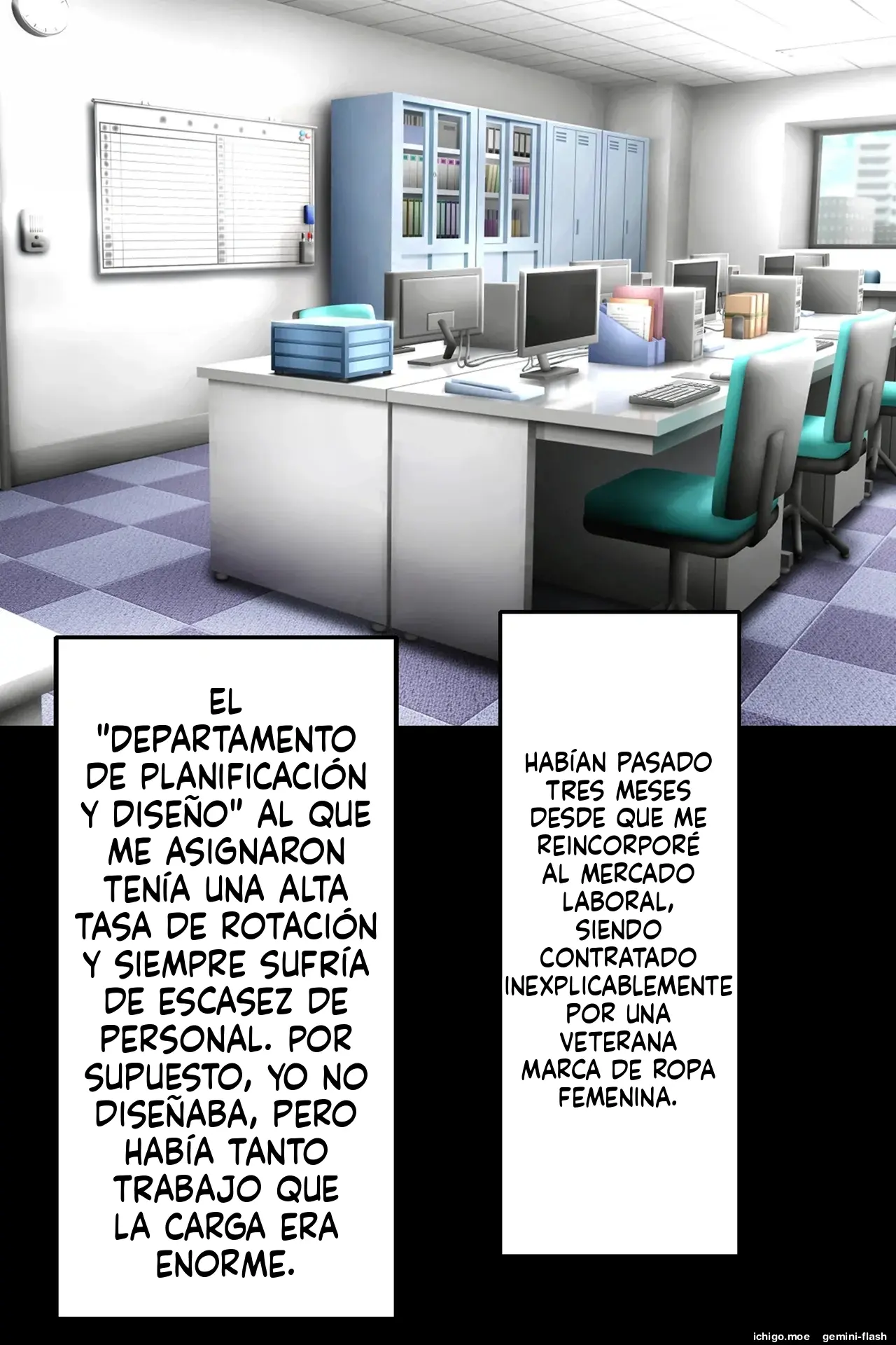 Onna Joushi ga Sankyuu o Totte Mitai to Iu node Boku ga Haramaseru Koto ni Narimashita (Spanish) MTL capítulo 1 página 3