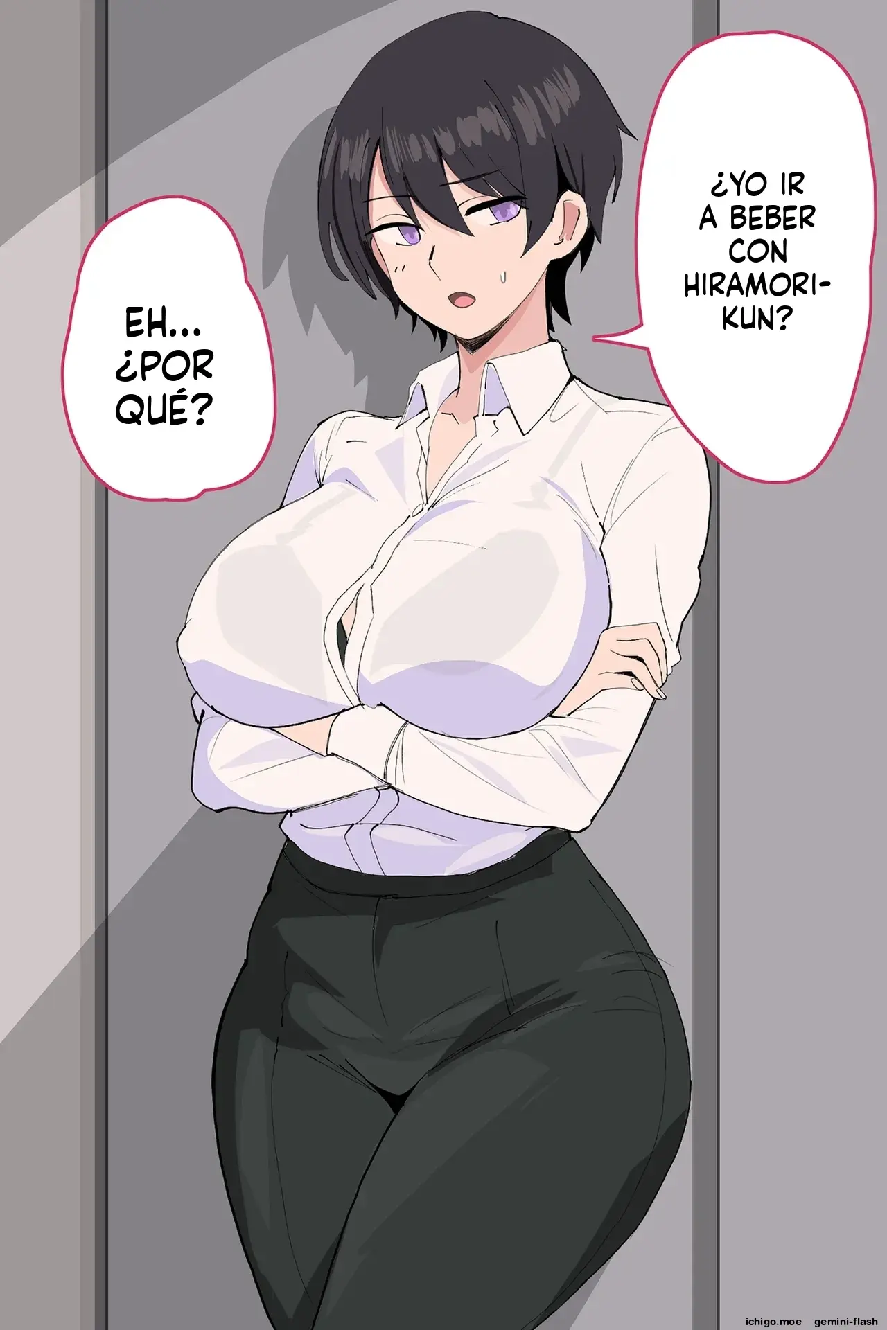 Onna Joushi ga Sankyuu o Totte Mitai to Iu node Boku ga Haramaseru Koto ni Narimashita (Spanish) MTL capítulo 1 página 10