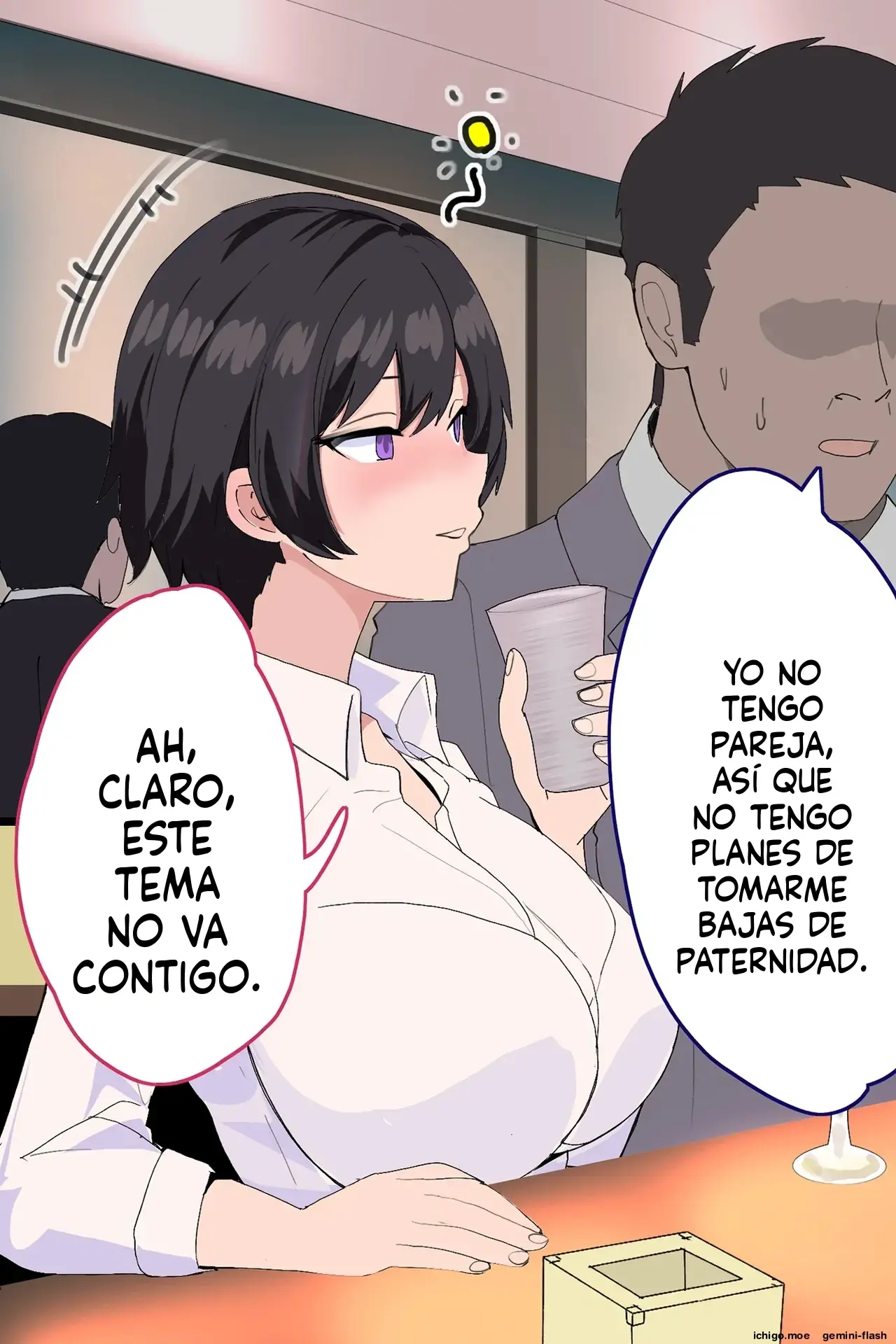 Onna Joushi ga Sankyuu o Totte Mitai to Iu node Boku ga Haramaseru Koto ni Narimashita (Spanish) MTL capítulo 1 página 18
