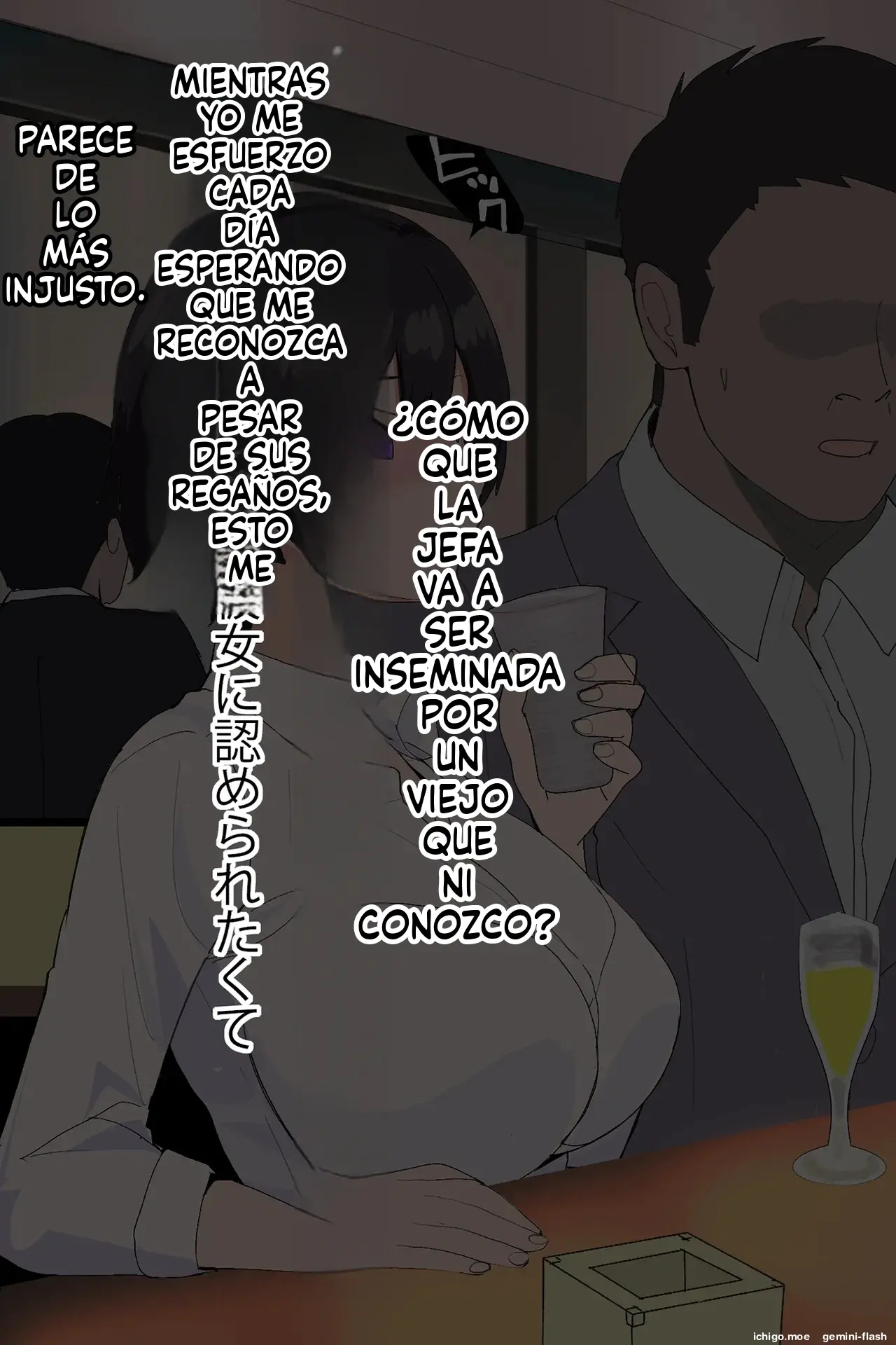 Onna Joushi ga Sankyuu o Totte Mitai to Iu node Boku ga Haramaseru Koto ni Narimashita (Spanish) MTL capítulo 1 página 19