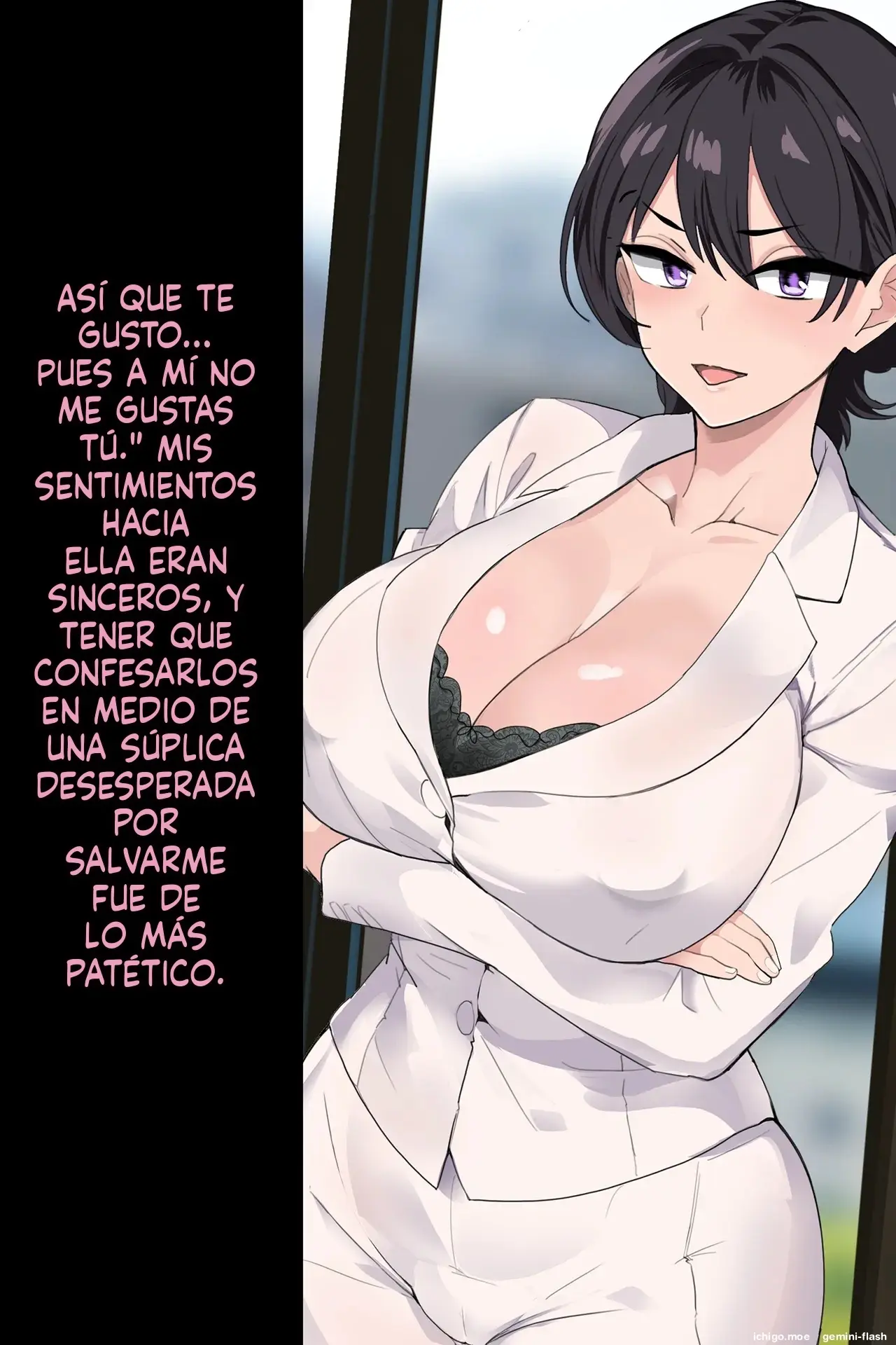 Onna Joushi ga Sankyuu o Totte Mitai to Iu node Boku ga Haramaseru Koto ni Narimashita (Spanish) MTL capítulo 1 página 78
