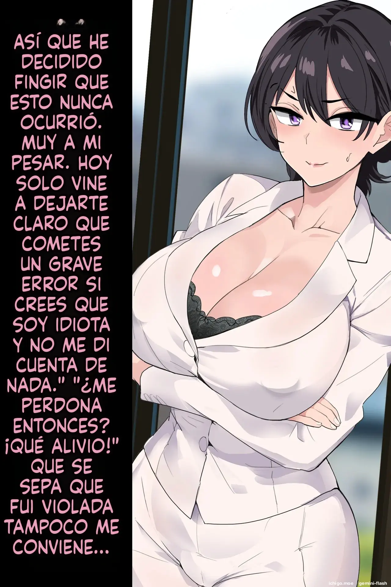 Onna Joushi ga Sankyuu o Totte Mitai to Iu node Boku ga Haramaseru Koto ni Narimashita (Spanish) MTL capítulo 1 página 81
