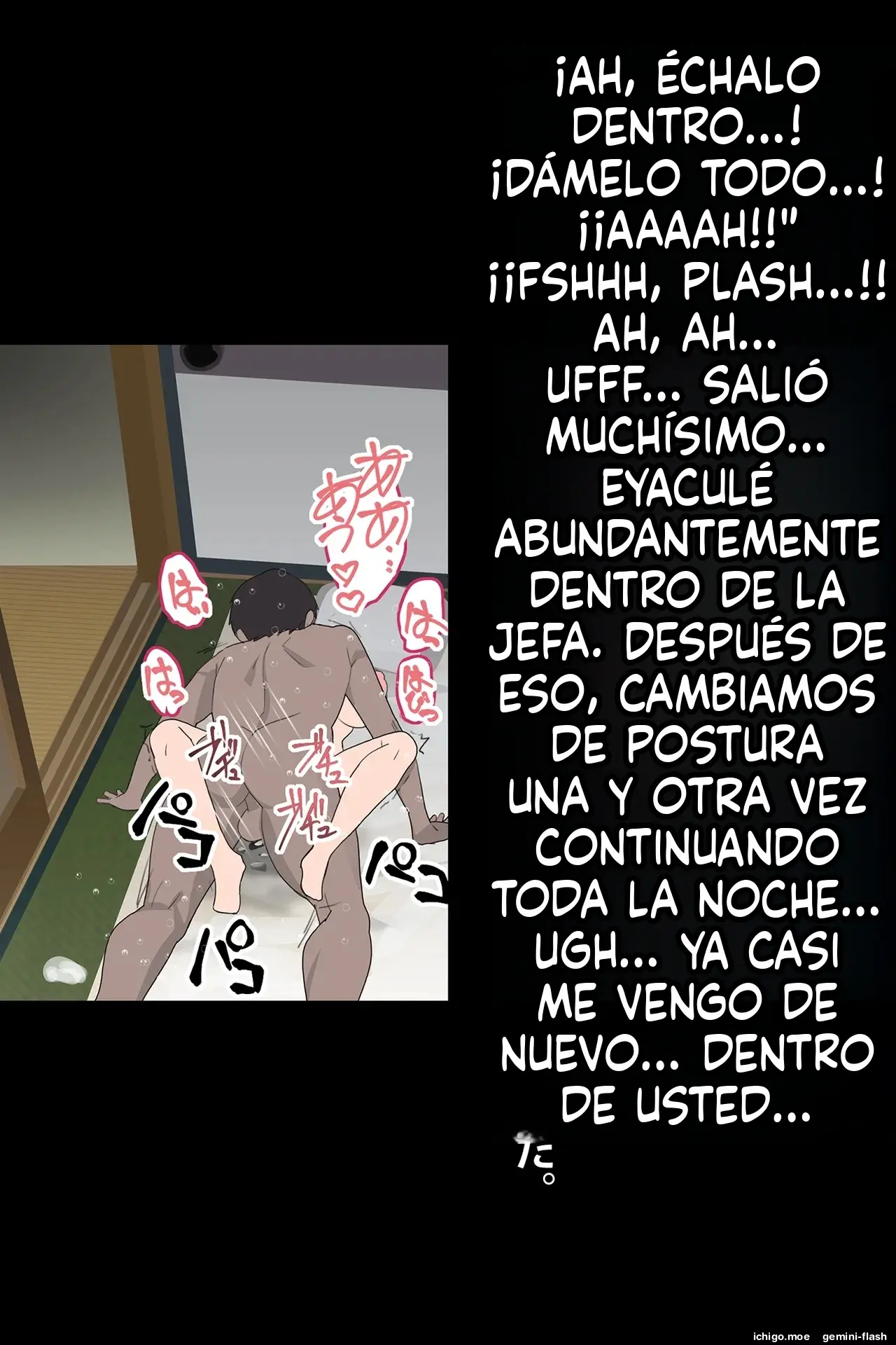 Onna Joushi ga Sankyuu o Totte Mitai to Iu node Boku ga Haramaseru Koto ni Narimashita (Spanish) MTL capítulo 1 página 121