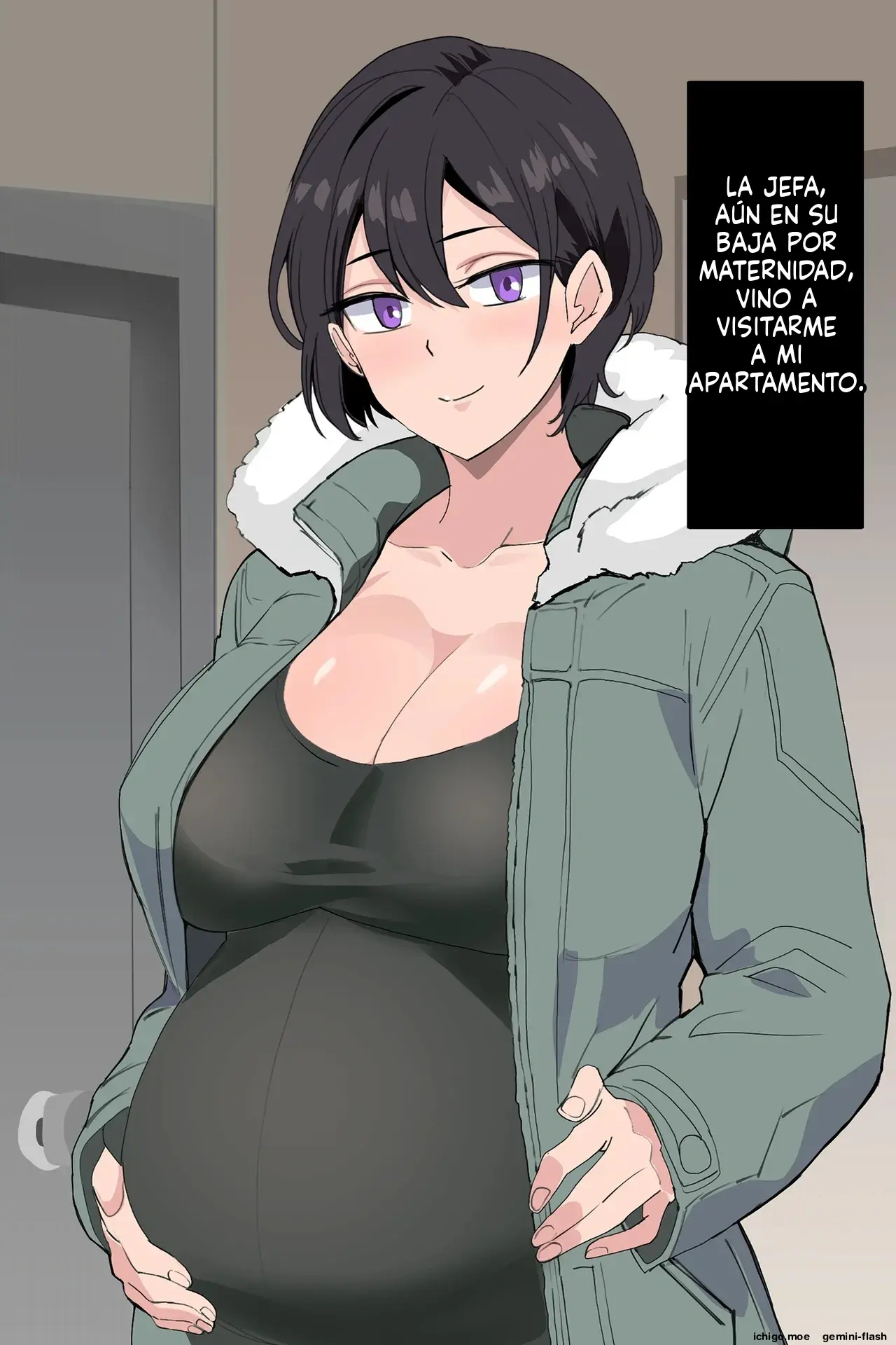 Onna Joushi ga Sankyuu o Totte Mitai to Iu node Boku ga Haramaseru Koto ni Narimashita (Spanish) MTL capítulo 1 página 174