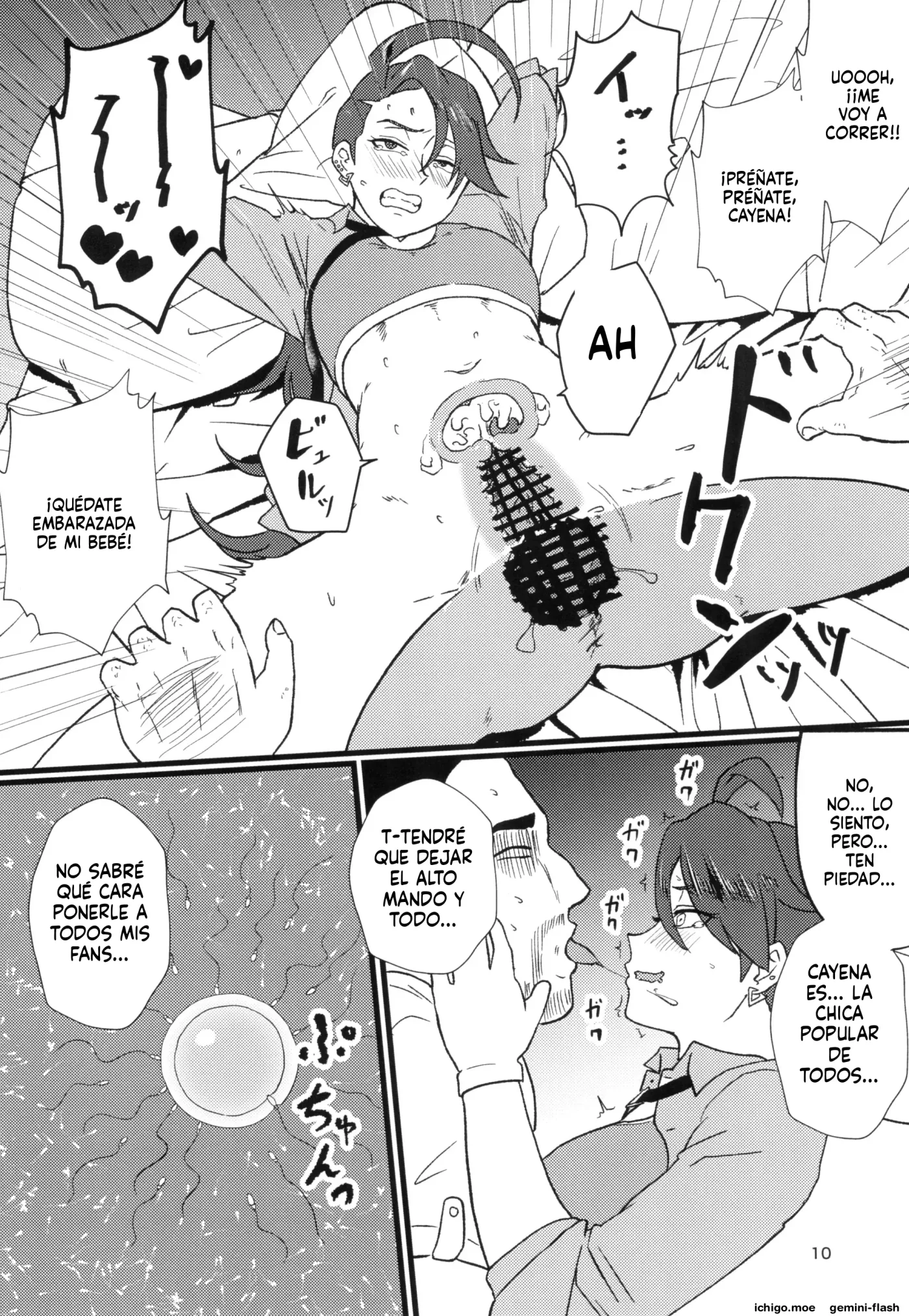 Rika-chan Sleeper Tsukai no Ojisan Trainer Seishi de Ninshin Omedetou (Spanish) MTL capítulo 1 página 10
